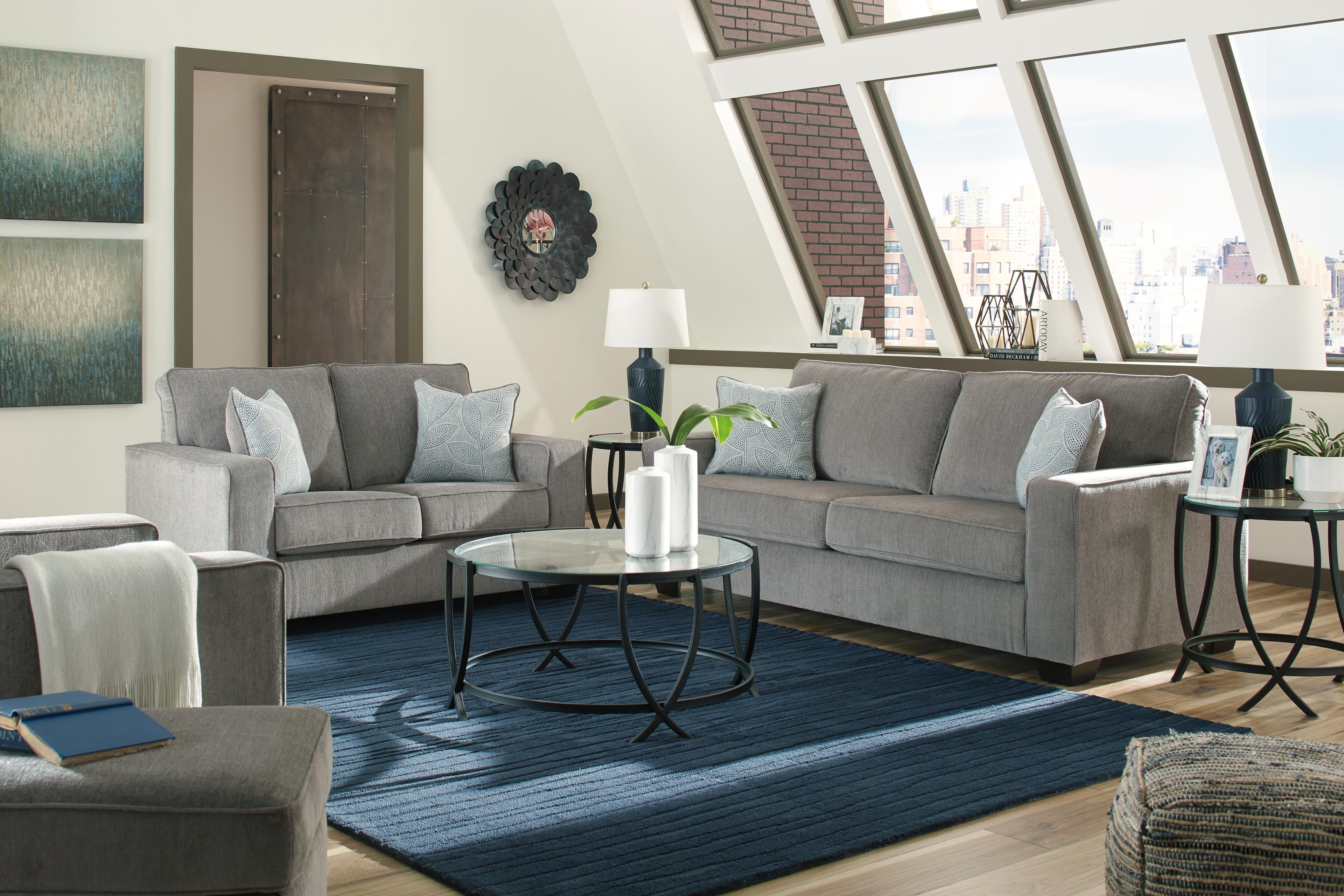 Altari Sofa — Black/Gray — view 7