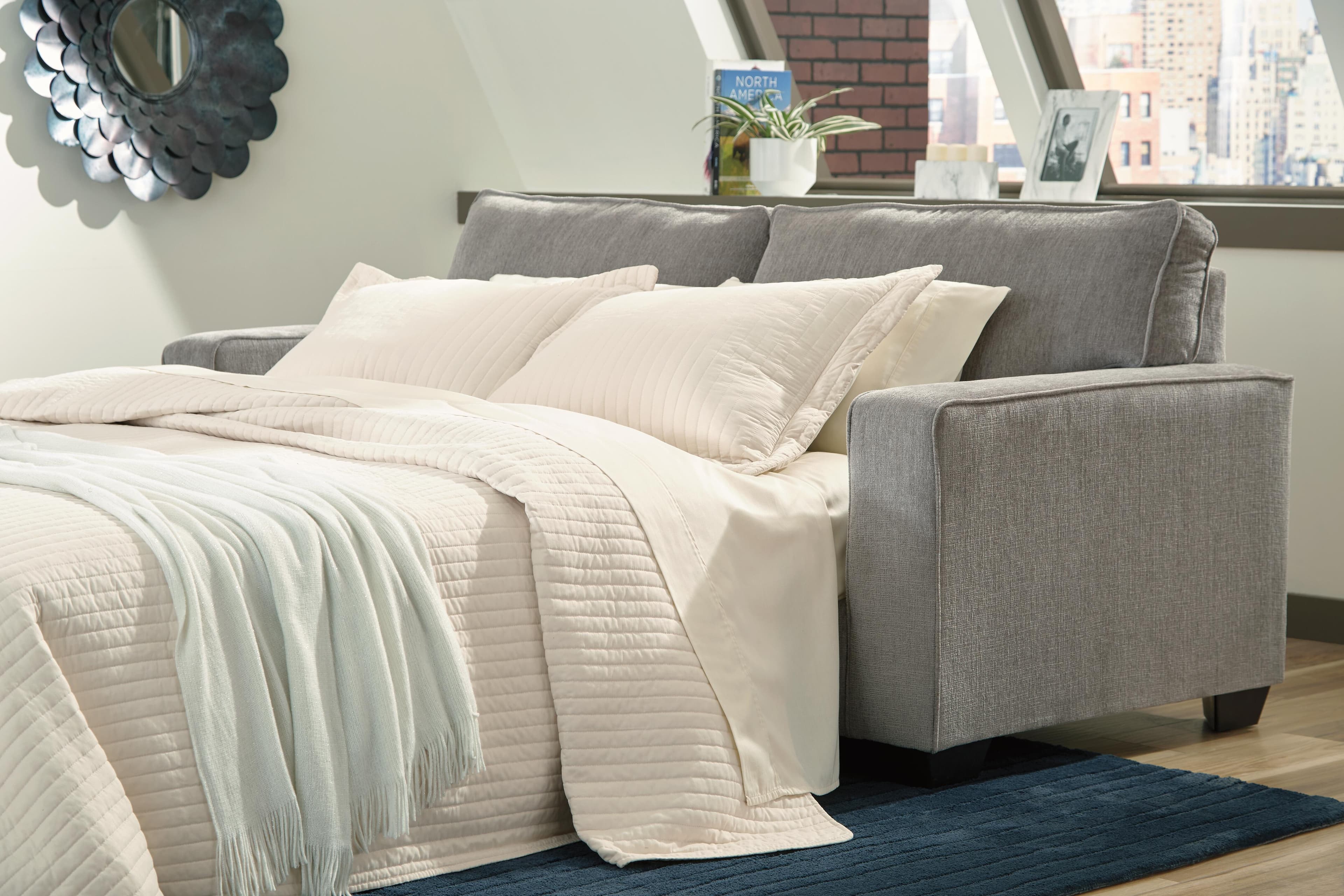 Altari Queen Sofa Sleeper — Black/Gray — view 2