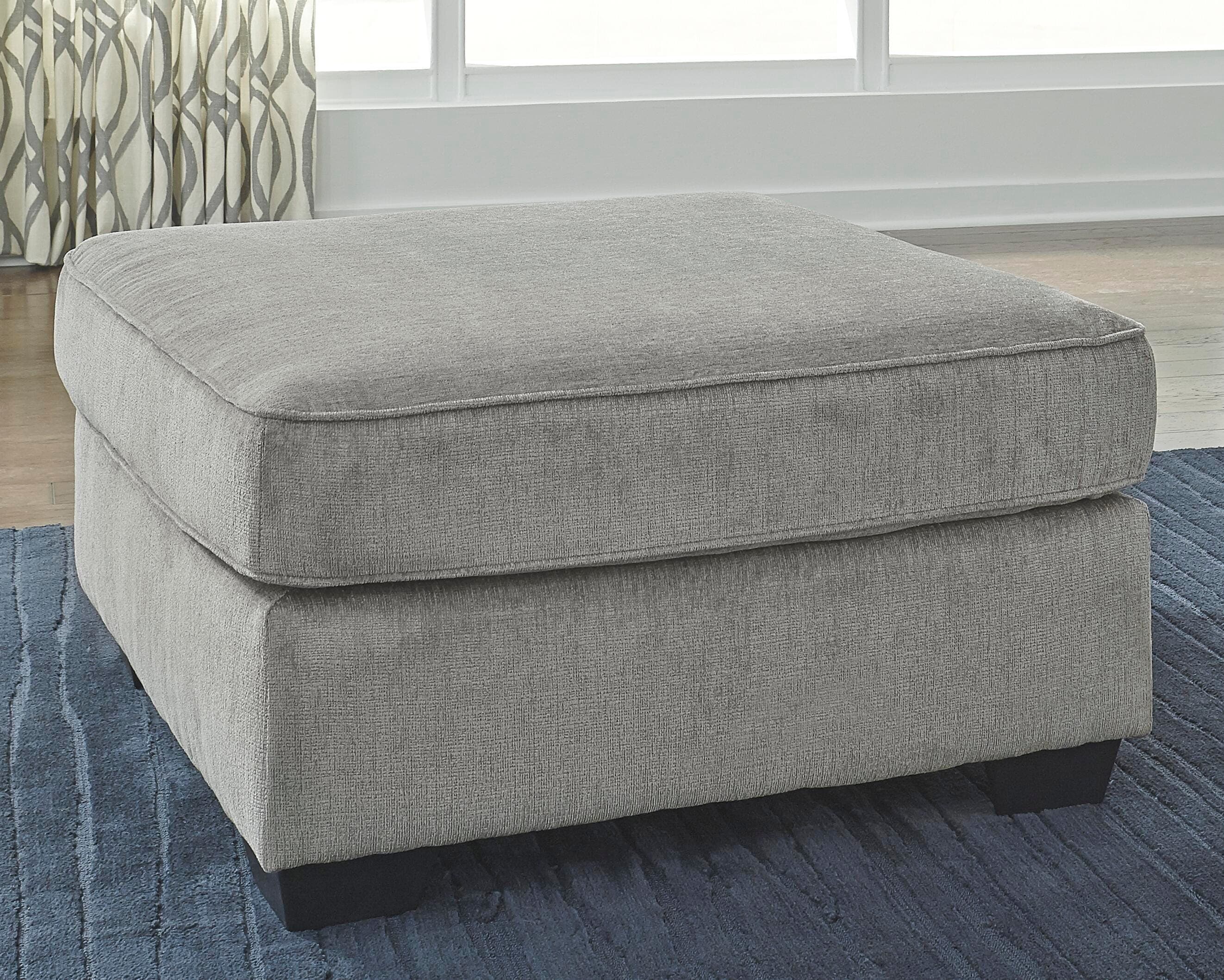Altari Oversized Accent Ottoman — Black/Gray — view 2