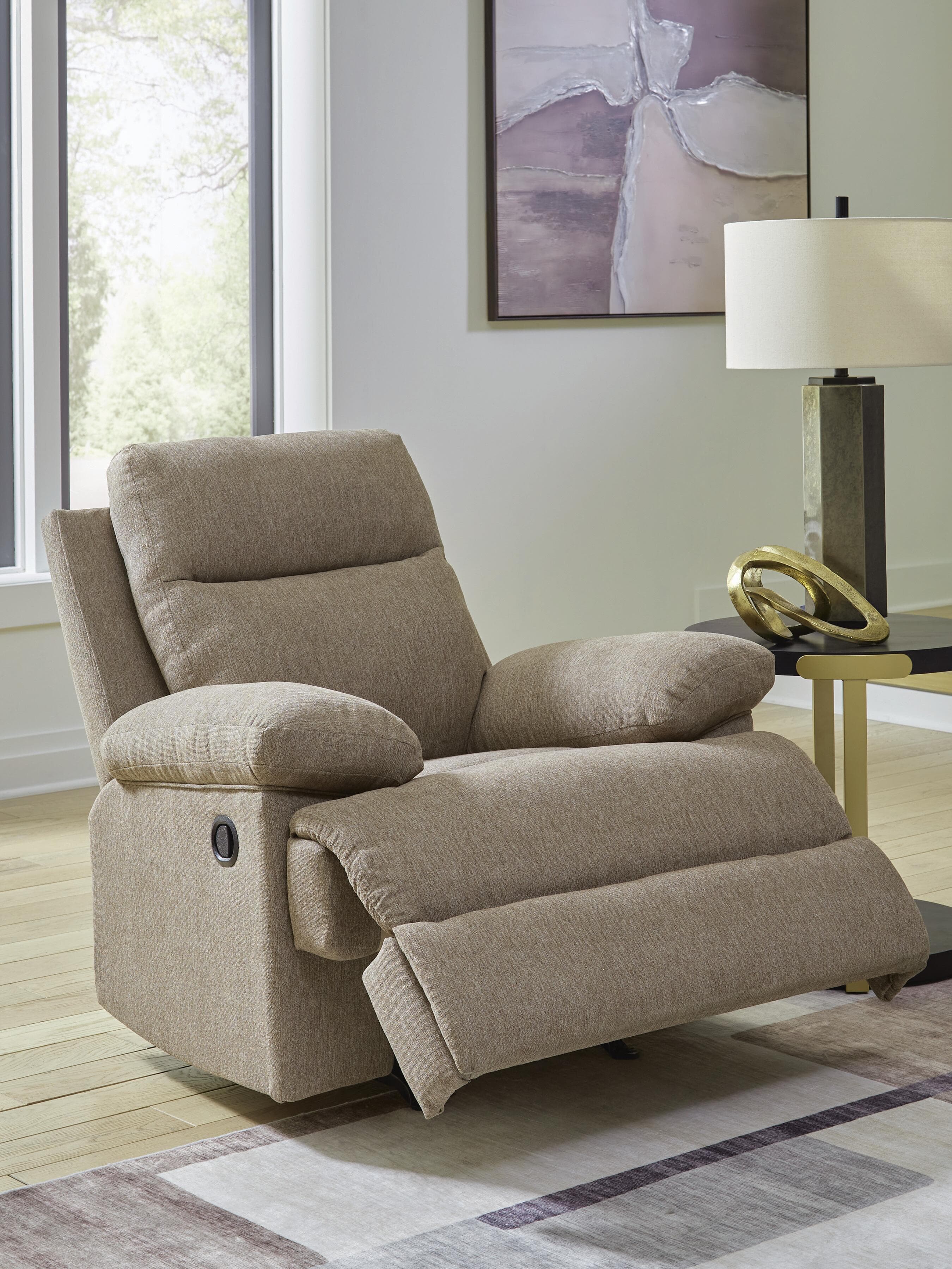 Tarrant Recliner — Brown/Beige — view 6