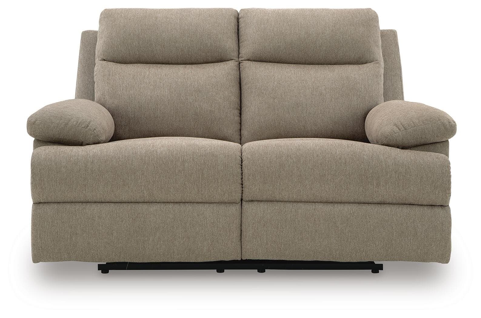 Tarrant Reclining Loveseat — Brown/Beige — view 4