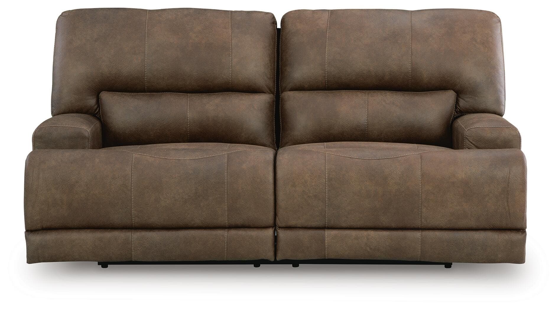 Time-Piece Power Reclining Sofa — Brown/Beige — view 4