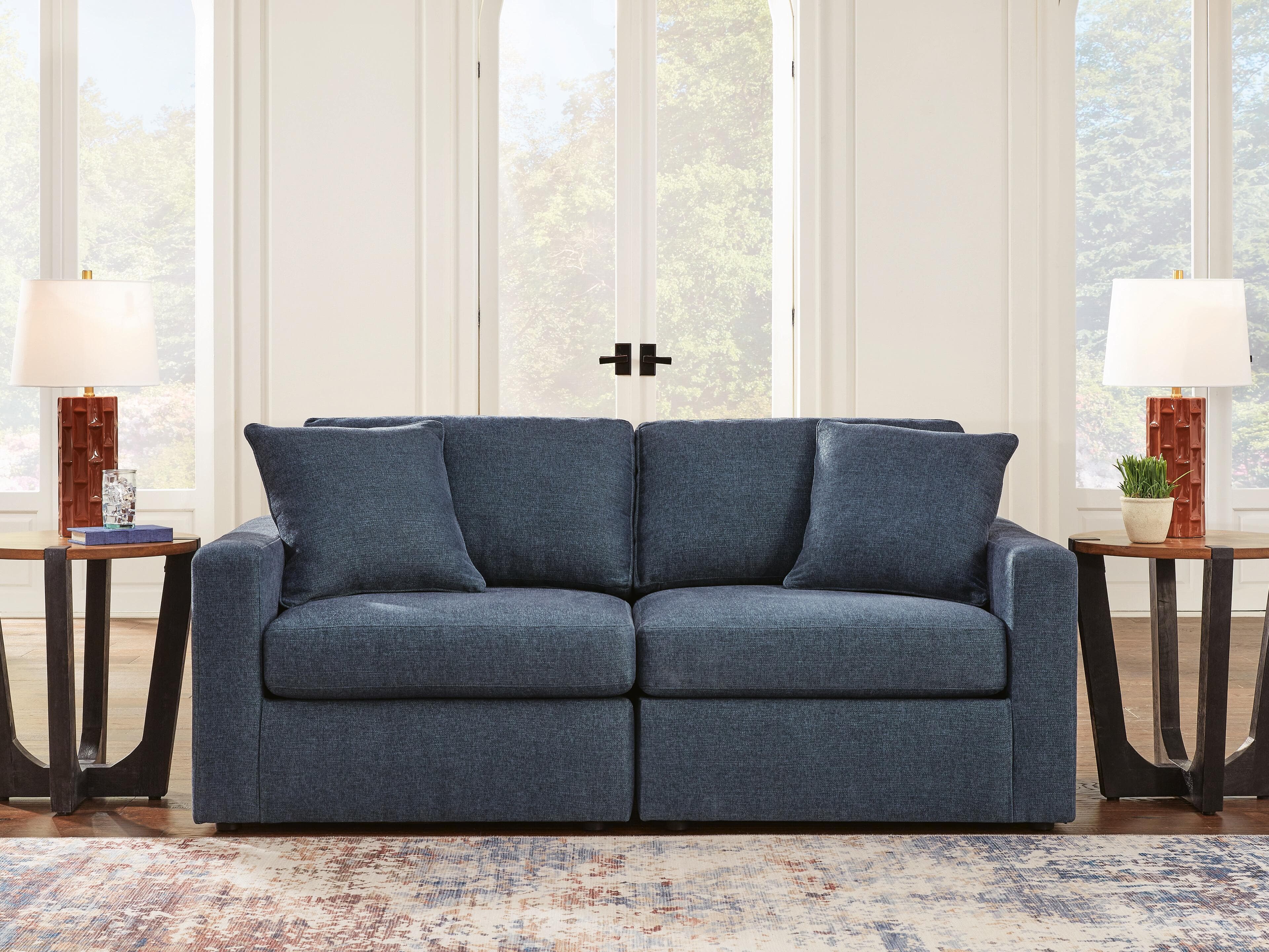 Modmax 2-Piece Sectional — Blue — view 2