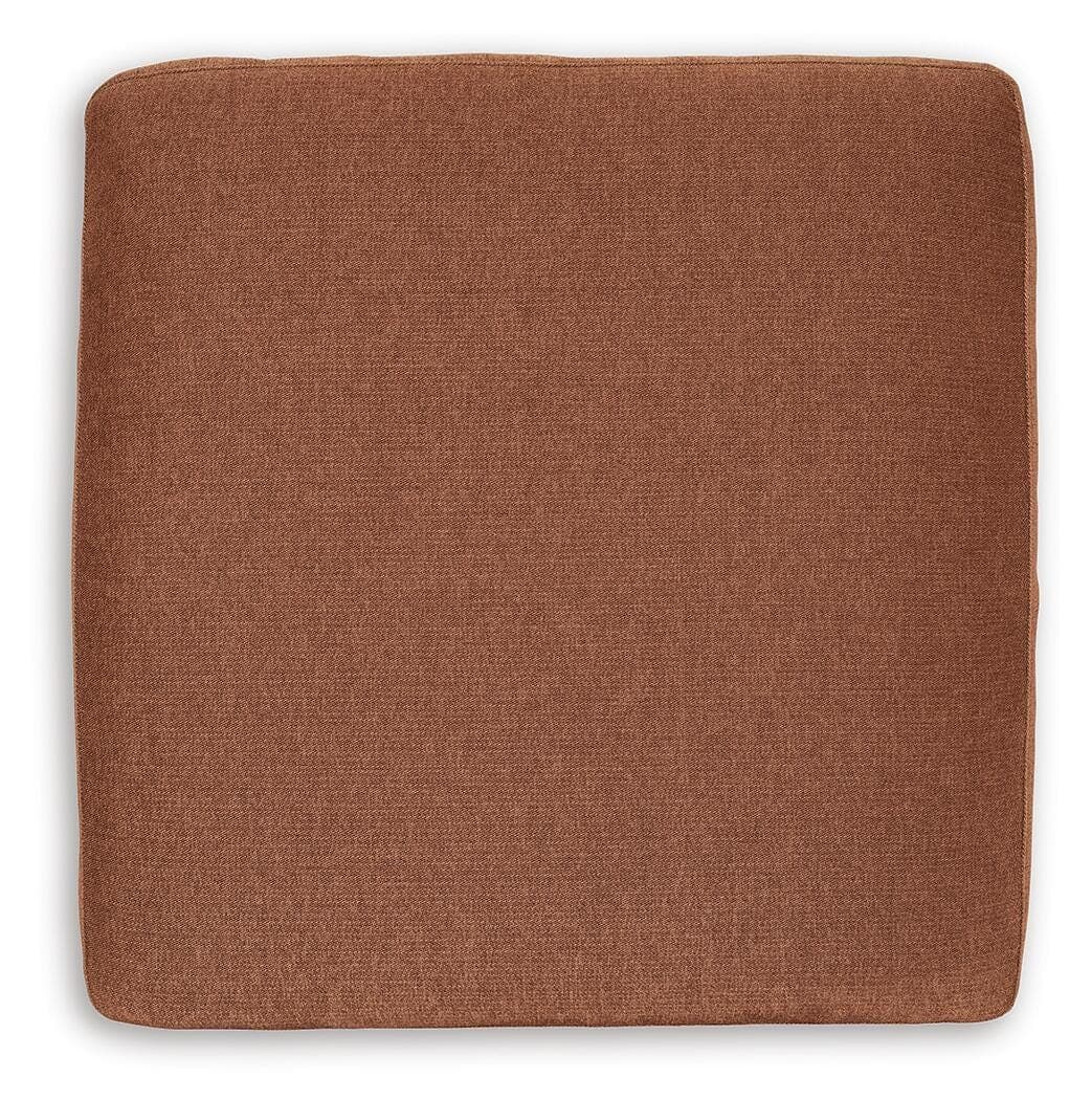 Modmax Oversized Accent Ottoman — Orange — view 4