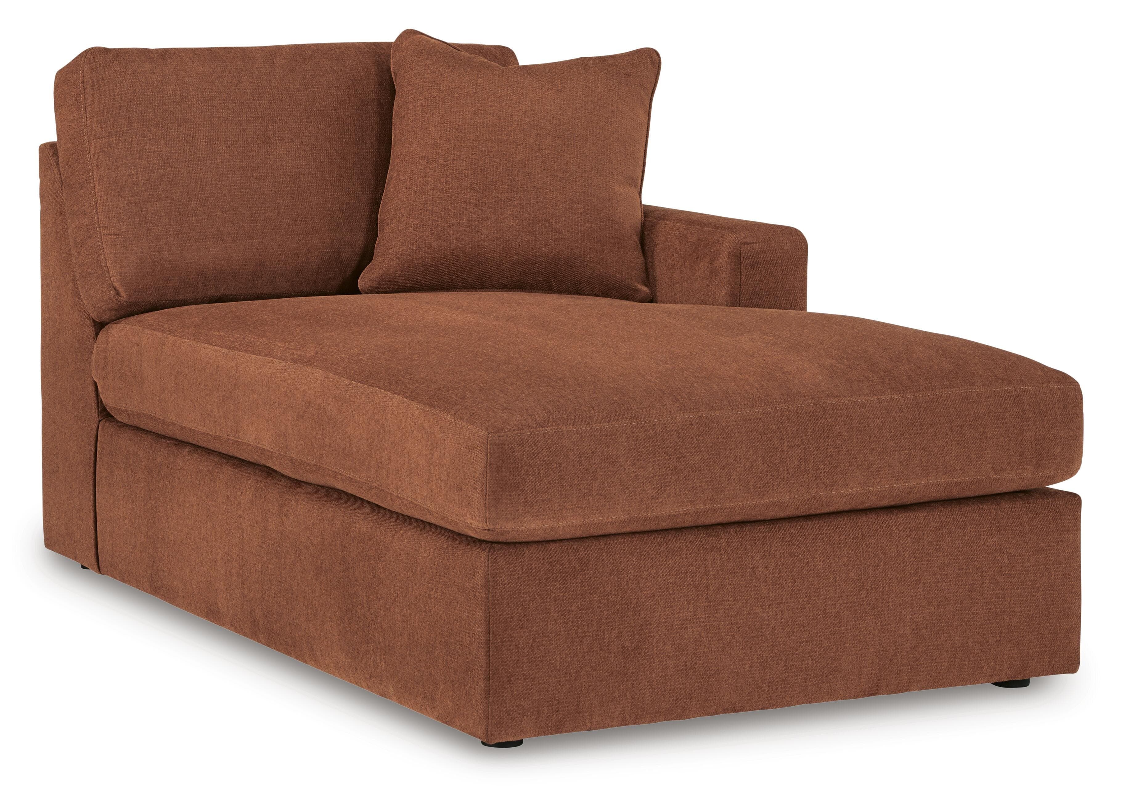 Modmax 5-Piece Double Chaise with Audio Consoles — Orange — view 5