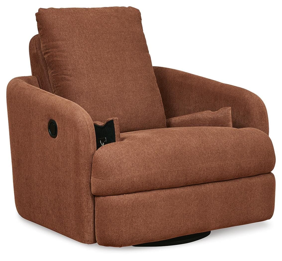Modmax Swivel Glider Recliner — Orange — view 4