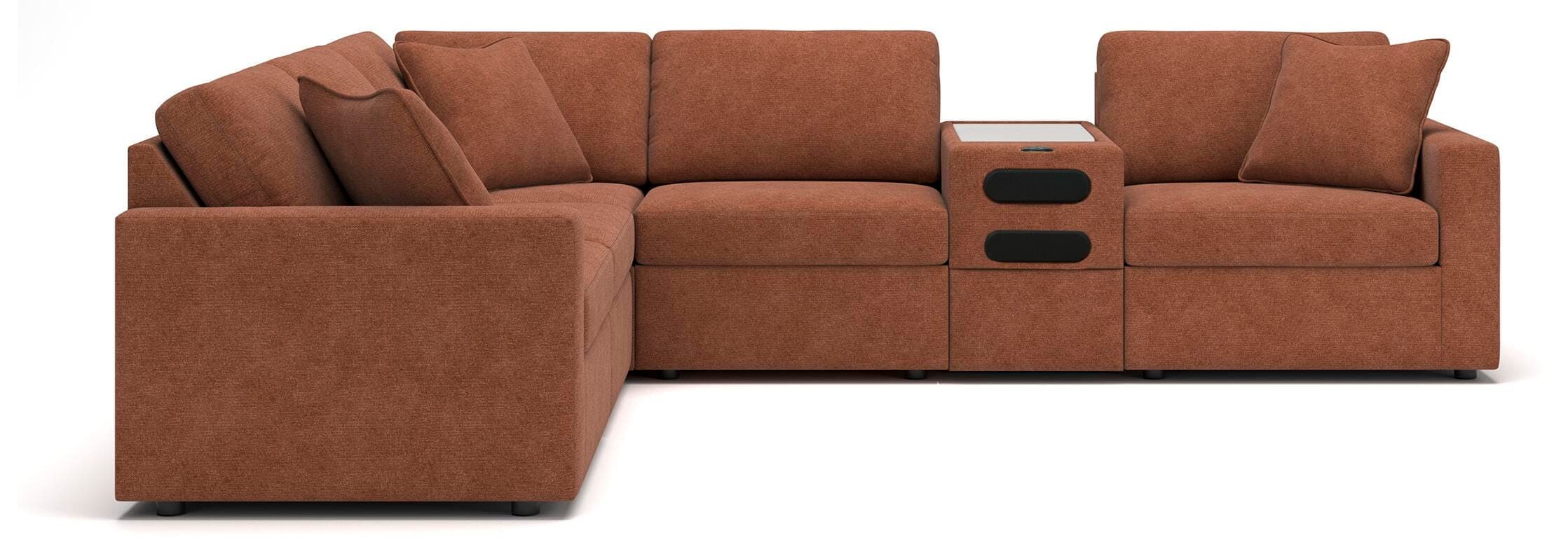Modmax 6-Piece Sectional — Orange — view 2