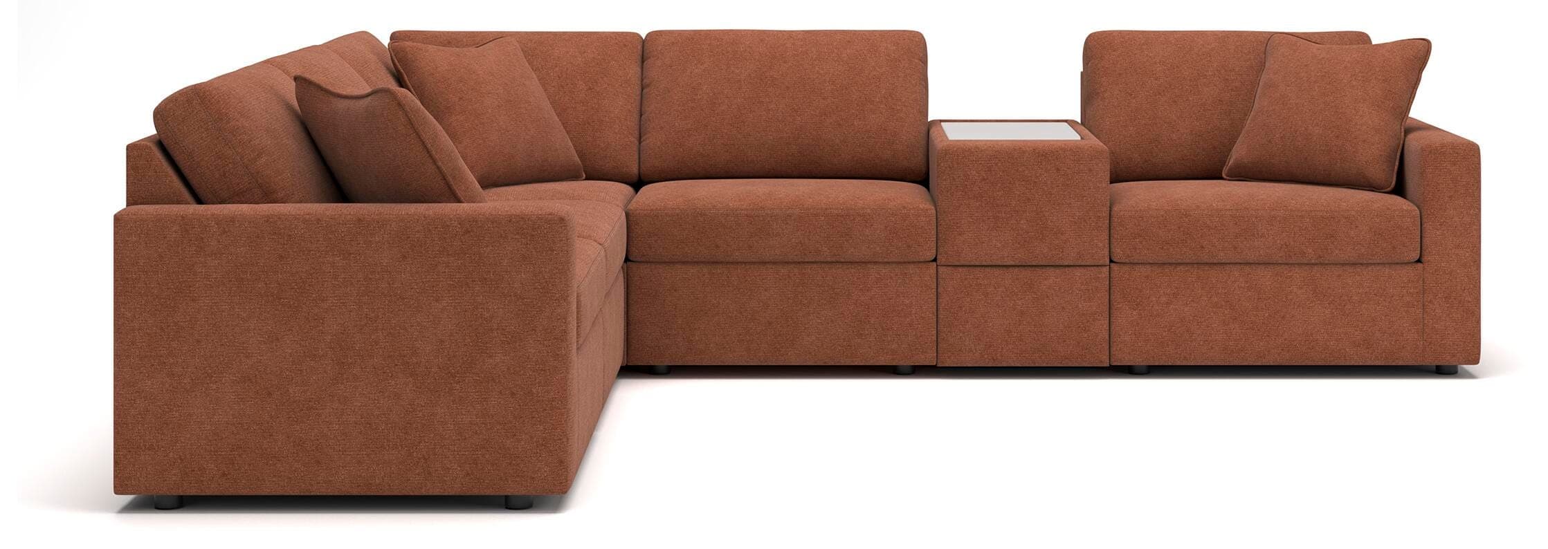 Modmax 6-Piece Sectional — Orange — view 2