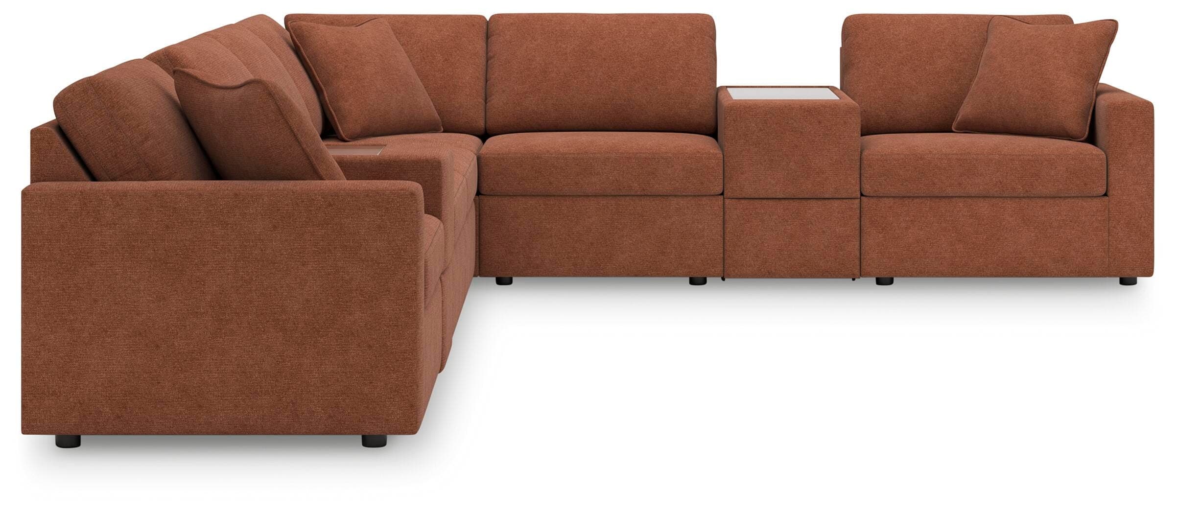 Modmax 8-Piece Sectional — Orange — view 2