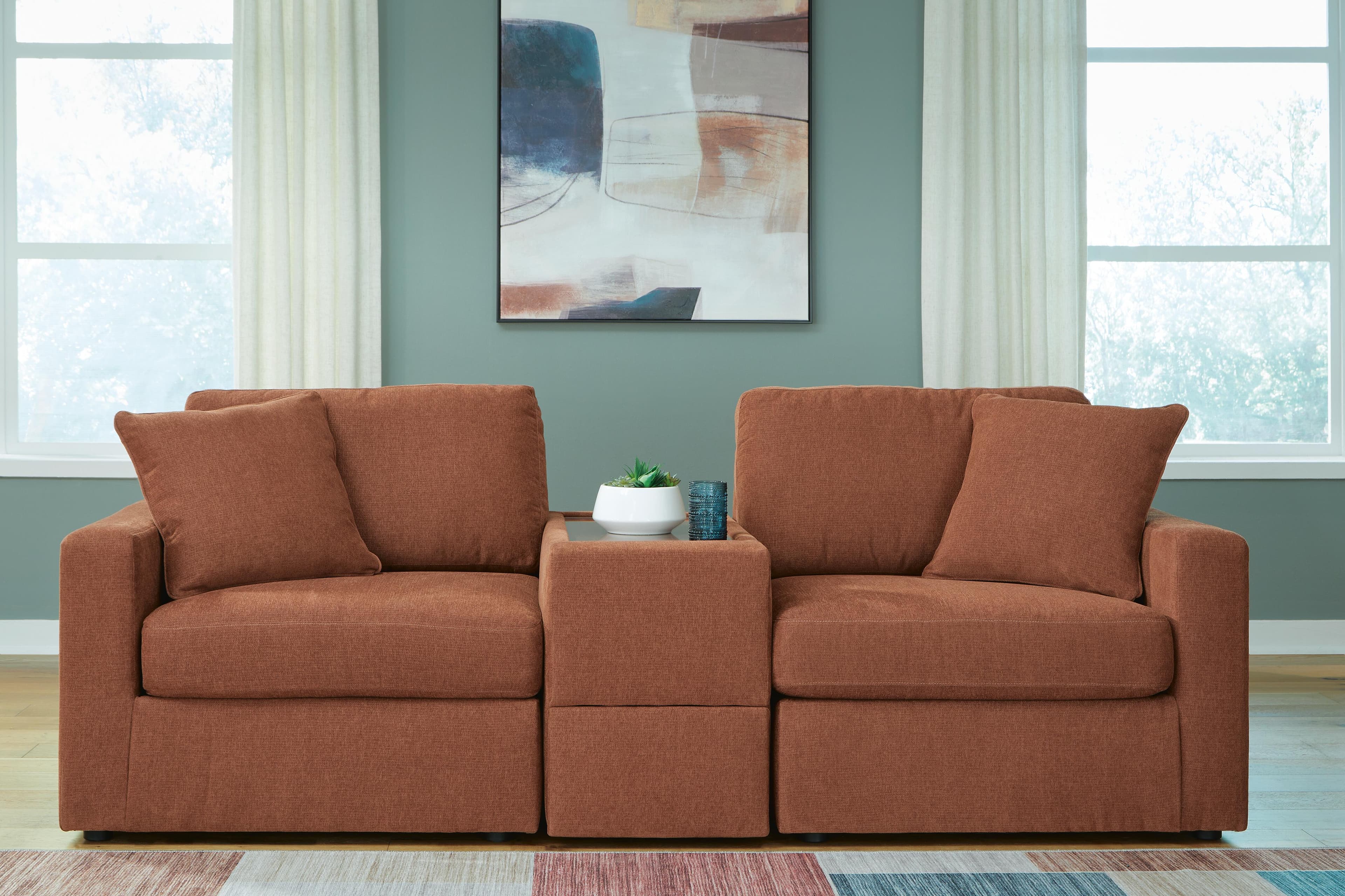 Modmax 3-Piece Sectional — Orange — view 2