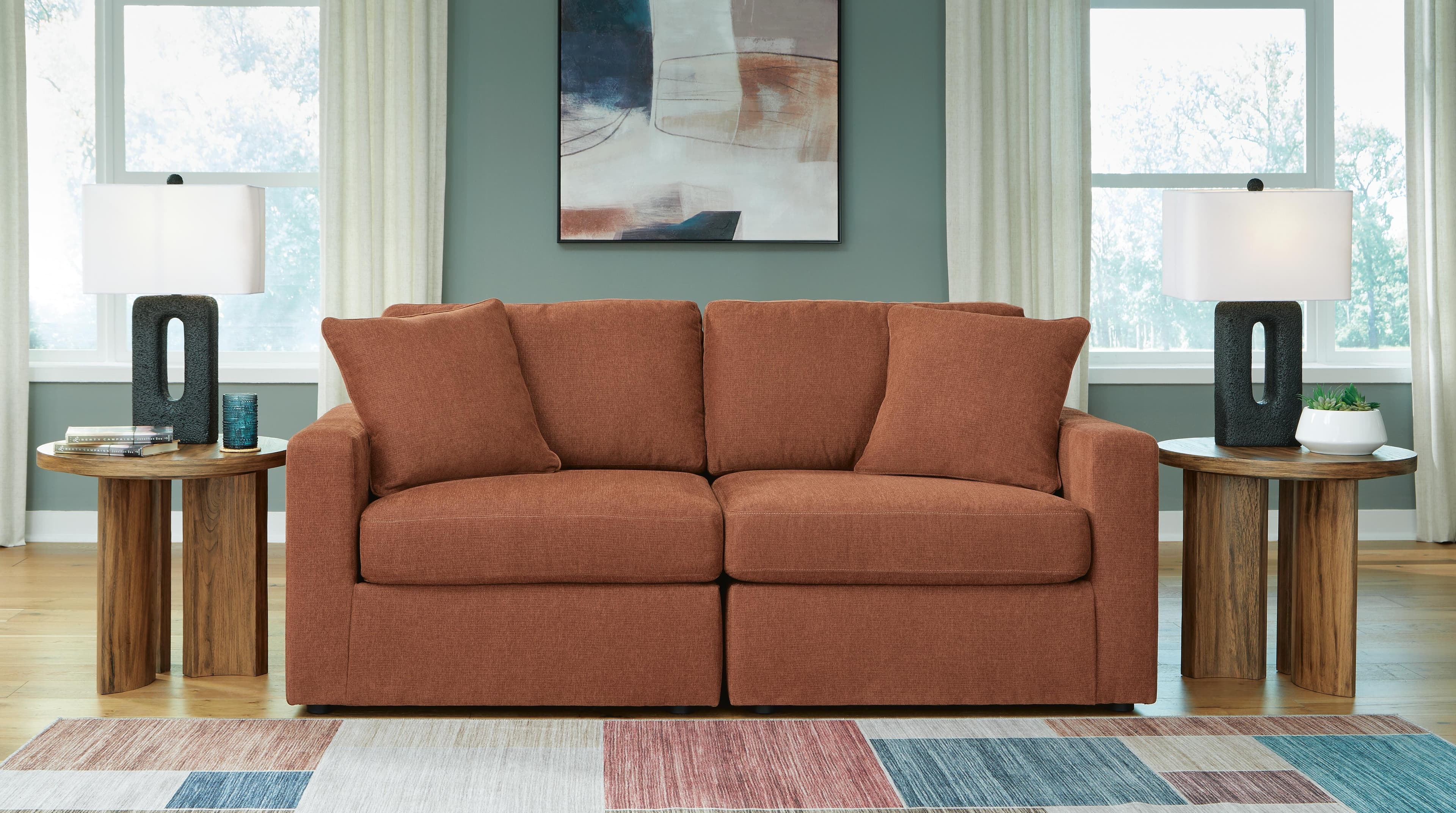 Modmax 2-Piece Sectional — Orange — view 2