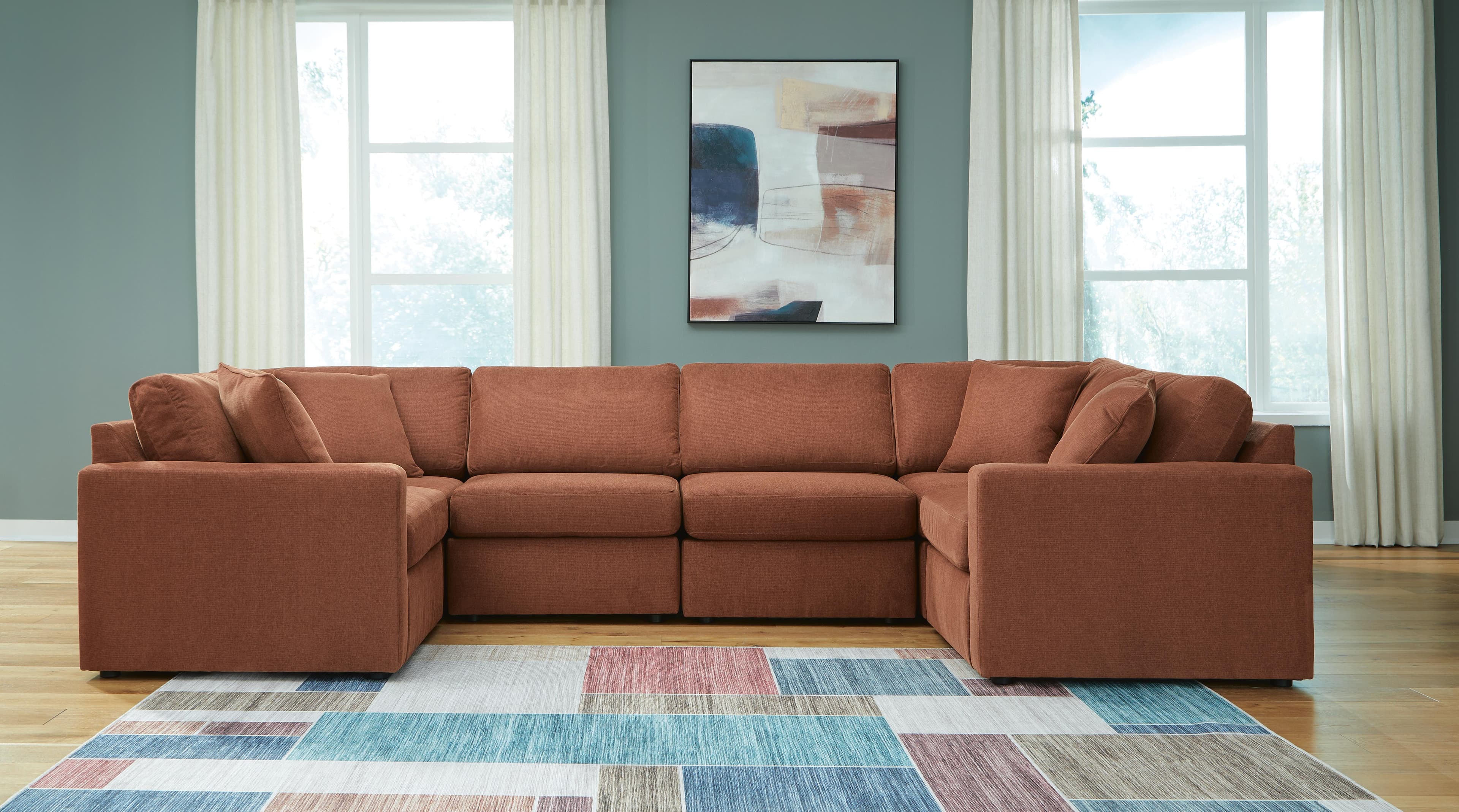 Modmax 6-Piece Sectional — Orange — view 2