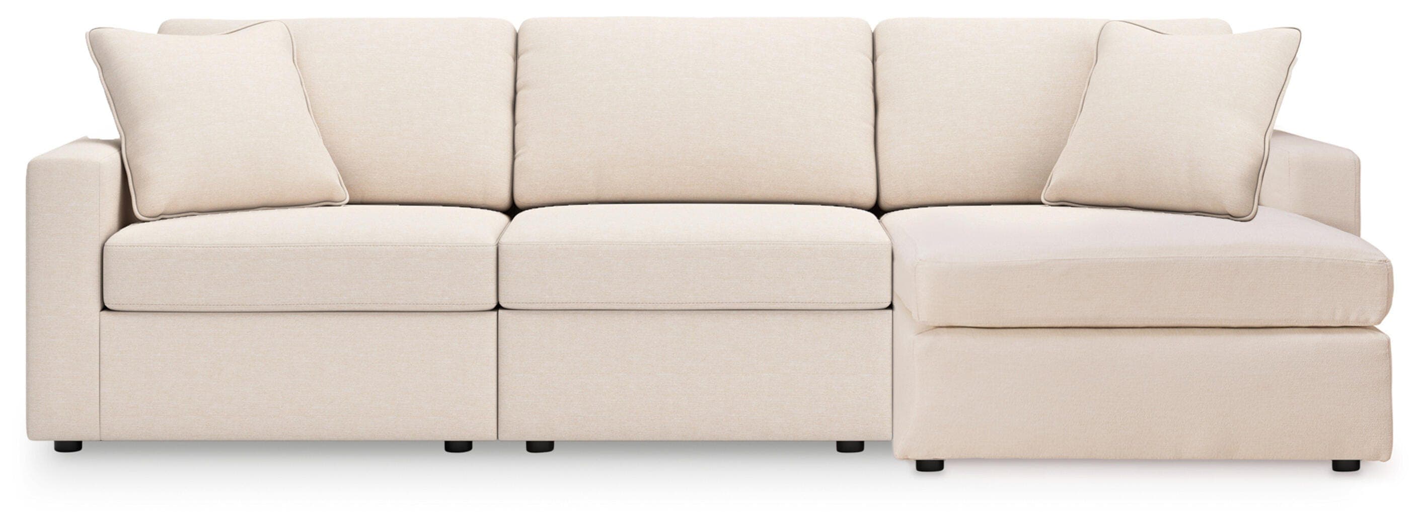 Modmax 3-Piece Sectional with Chaise — White — view 2