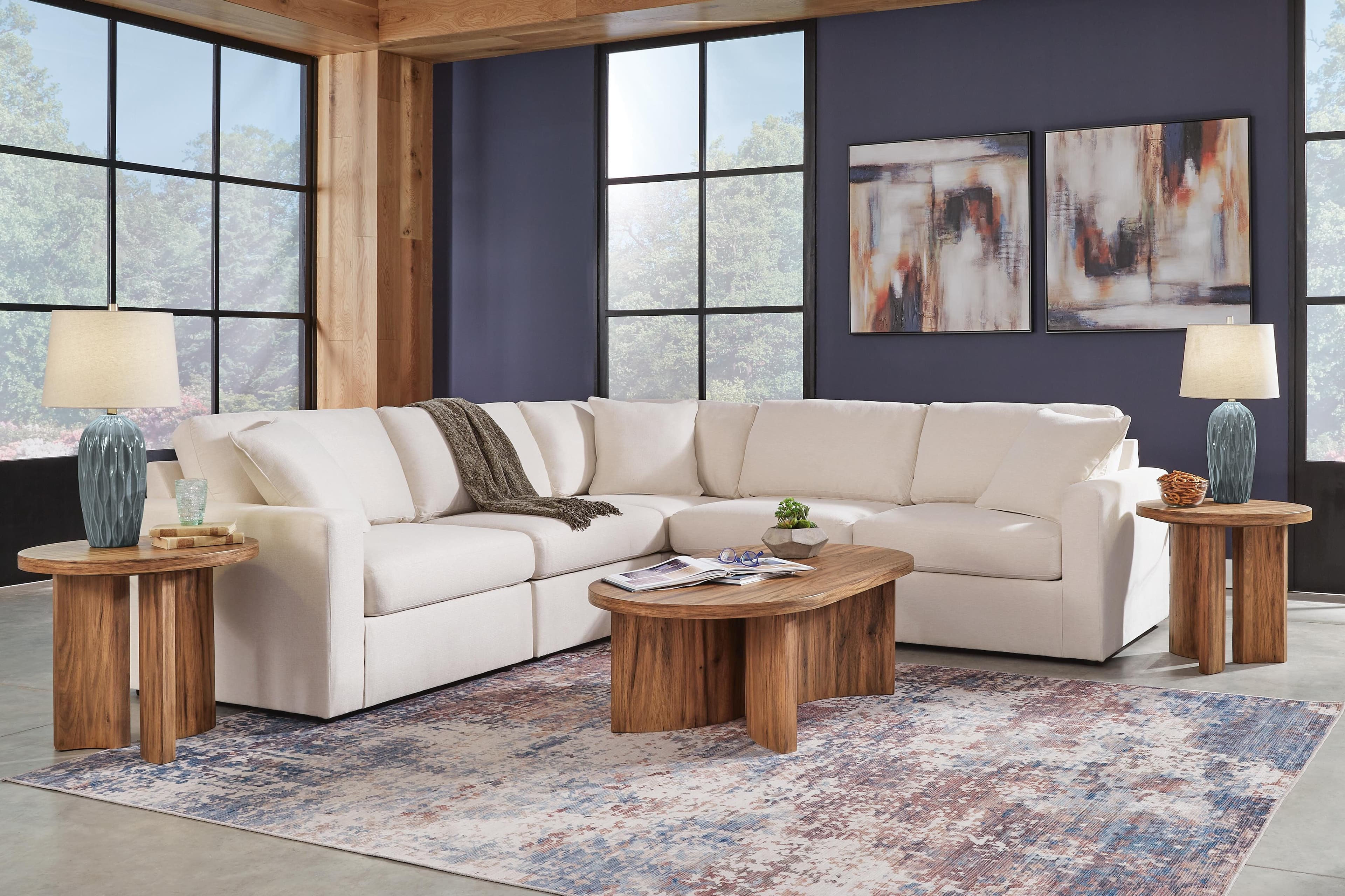 Modmax 5-Piece Sectional — White — view 2
