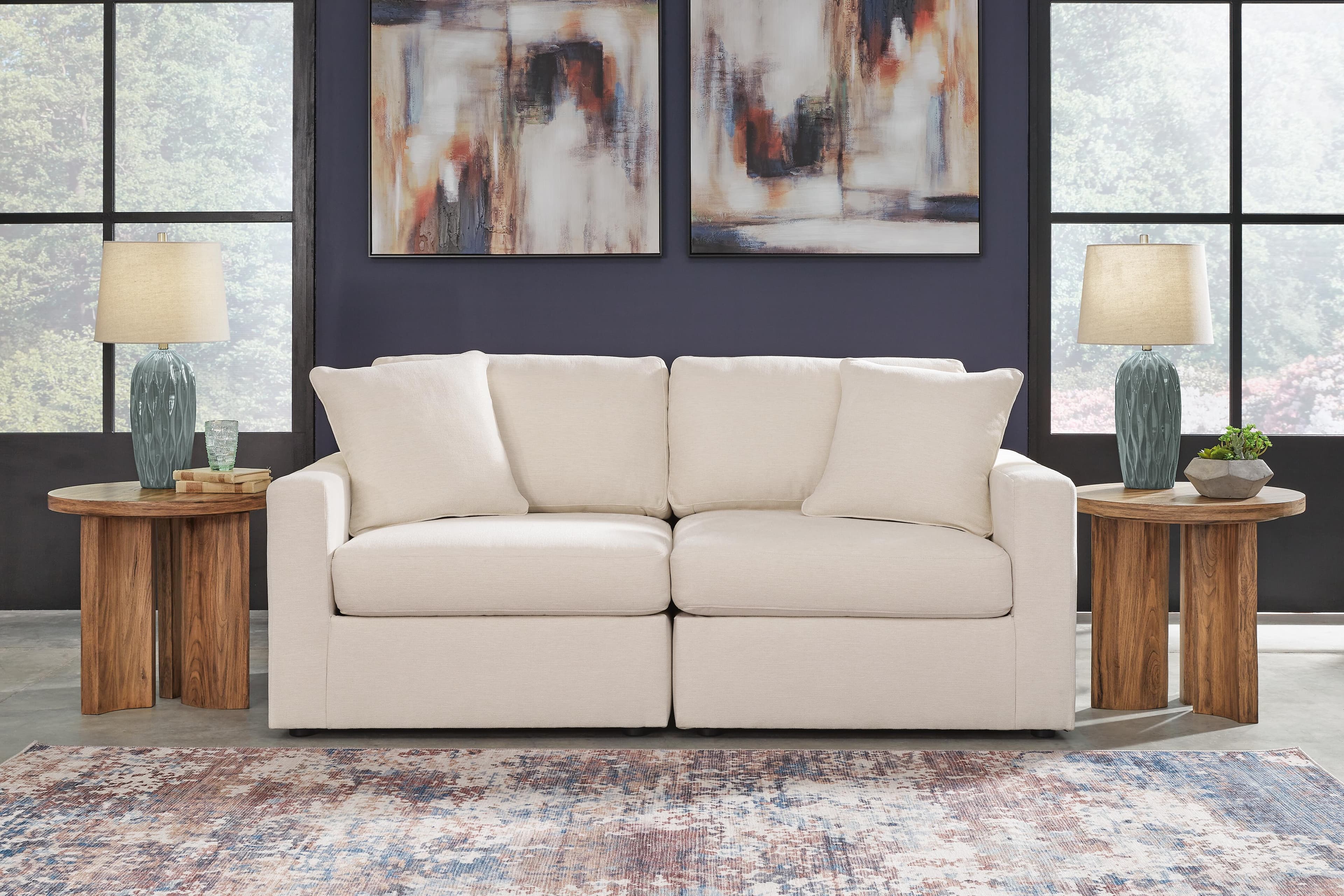 Modmax 2-Piece Sectional — White — view 2