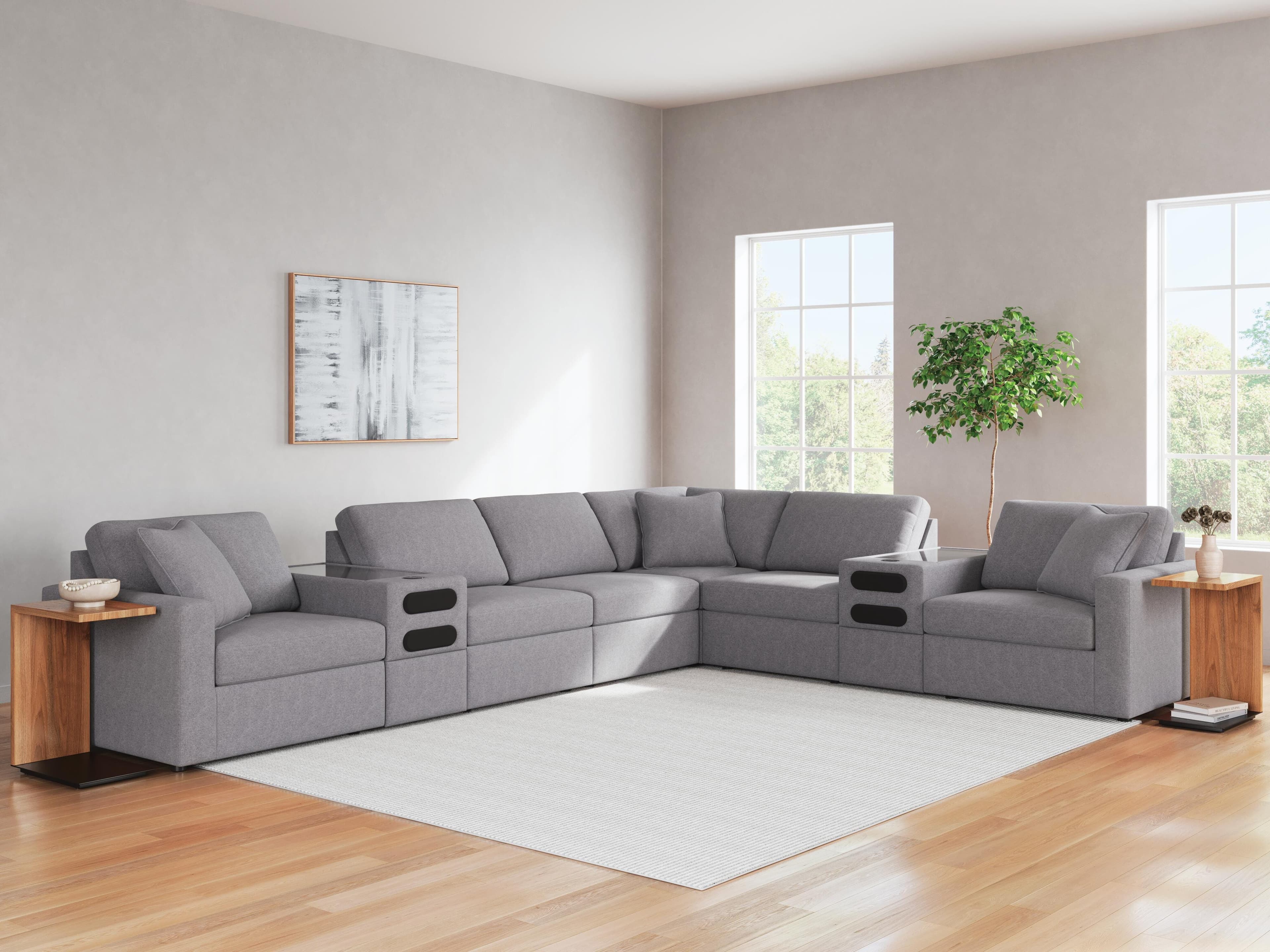 Modmax 8-Piece Sectional — Black/Gray — view 2
