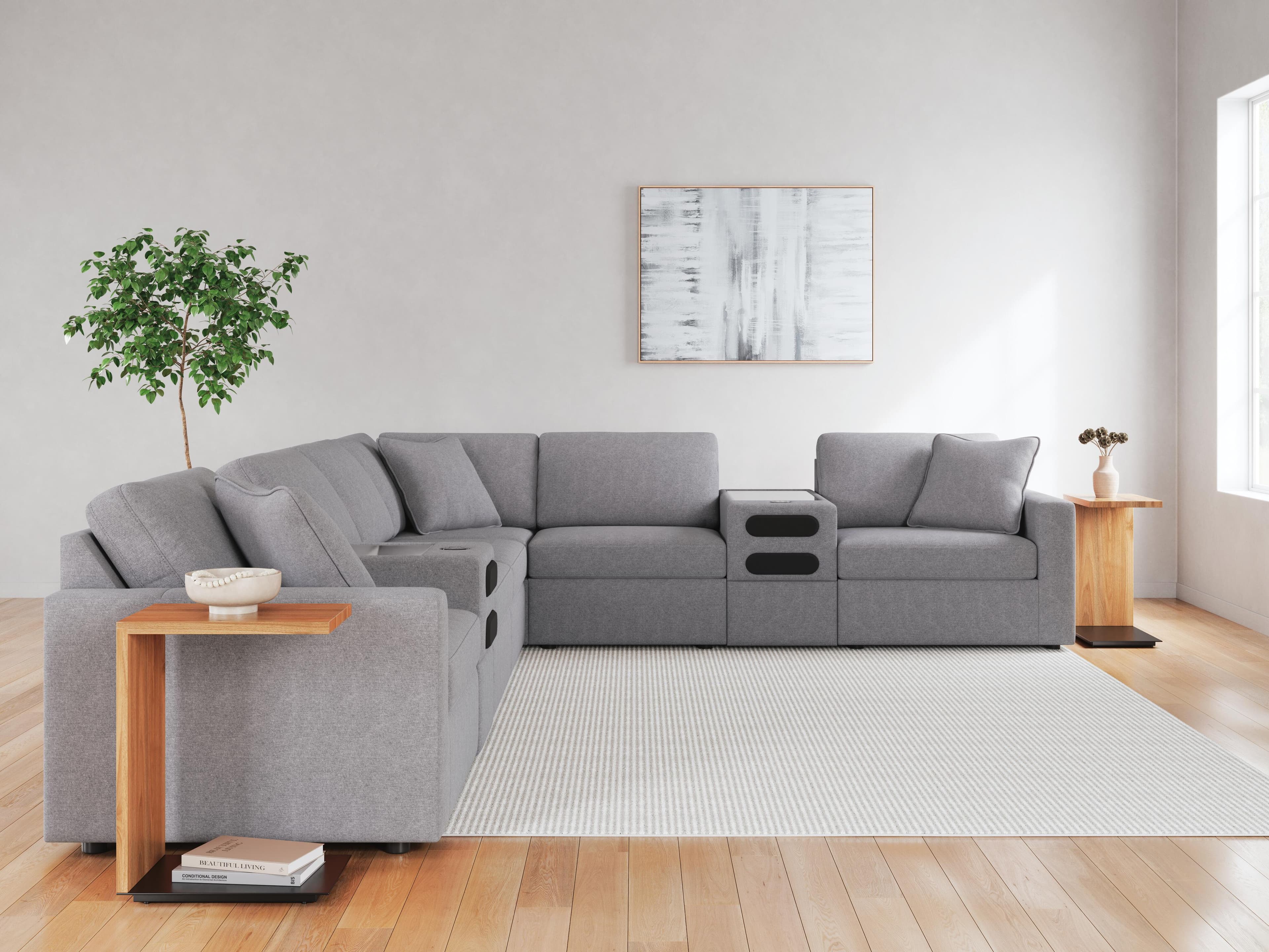 Modmax 8-Piece Sectional — Black/Gray — view 5