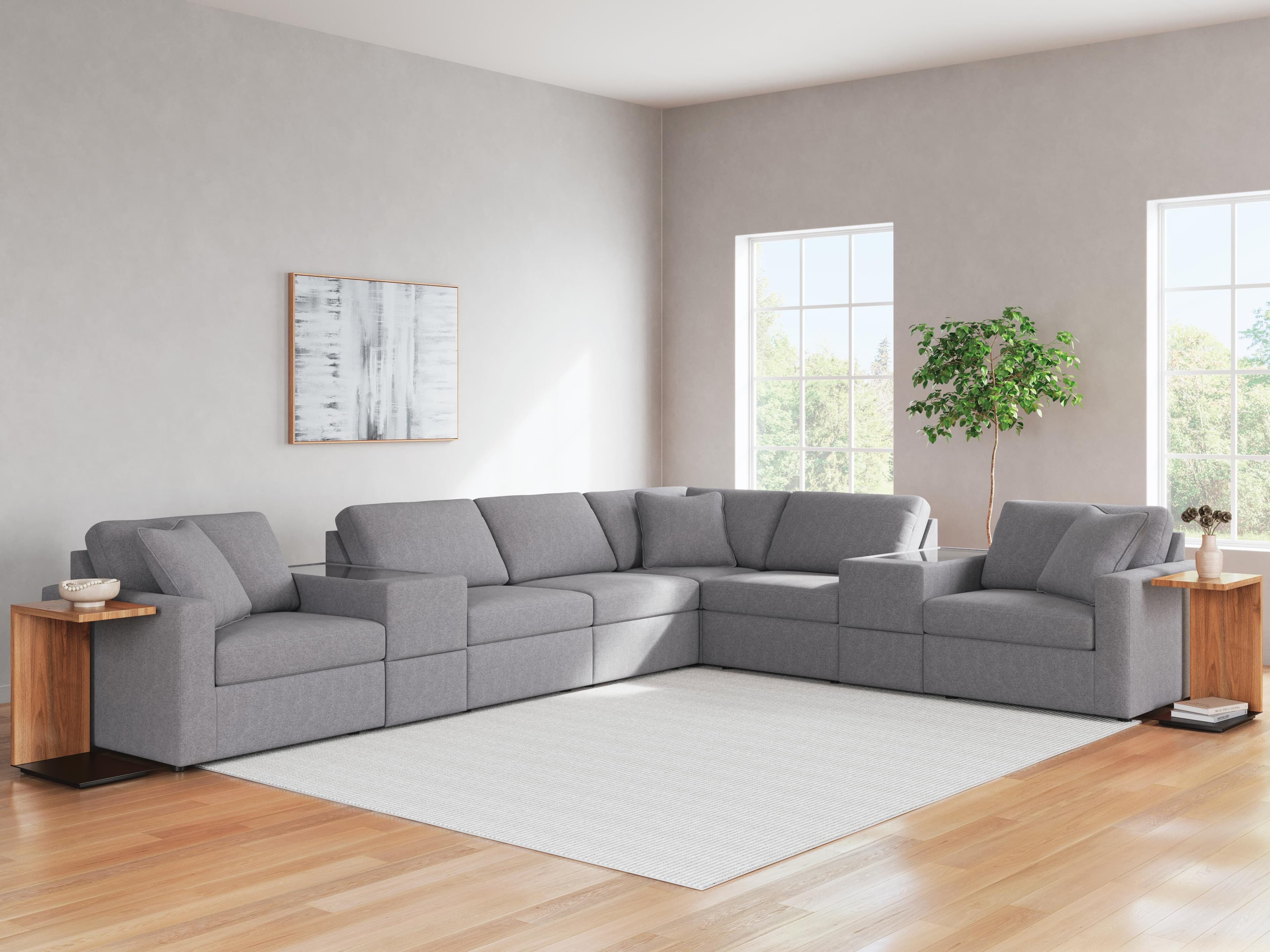 Modmax 8-Piece Sectional — Black/Gray — view 2