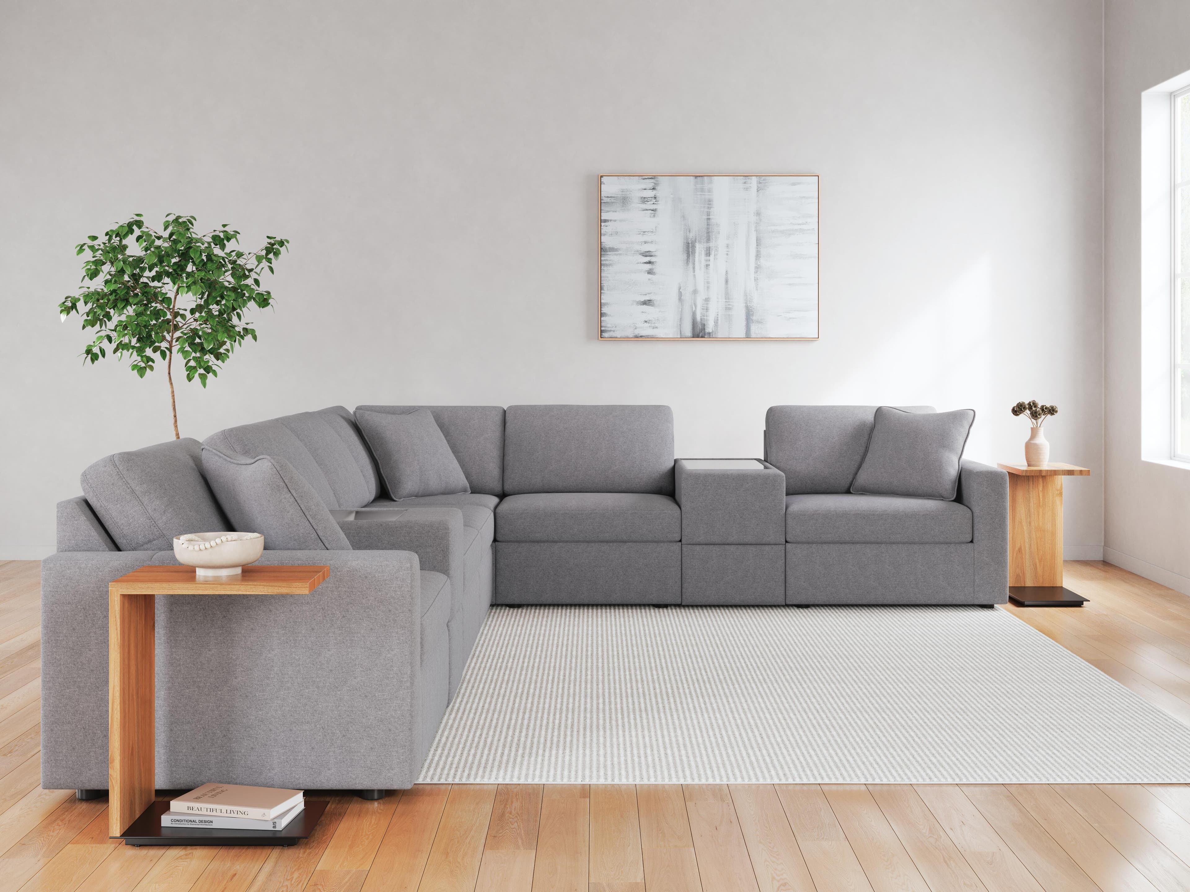 Modmax 8-Piece Sectional — Black/Gray — view 5