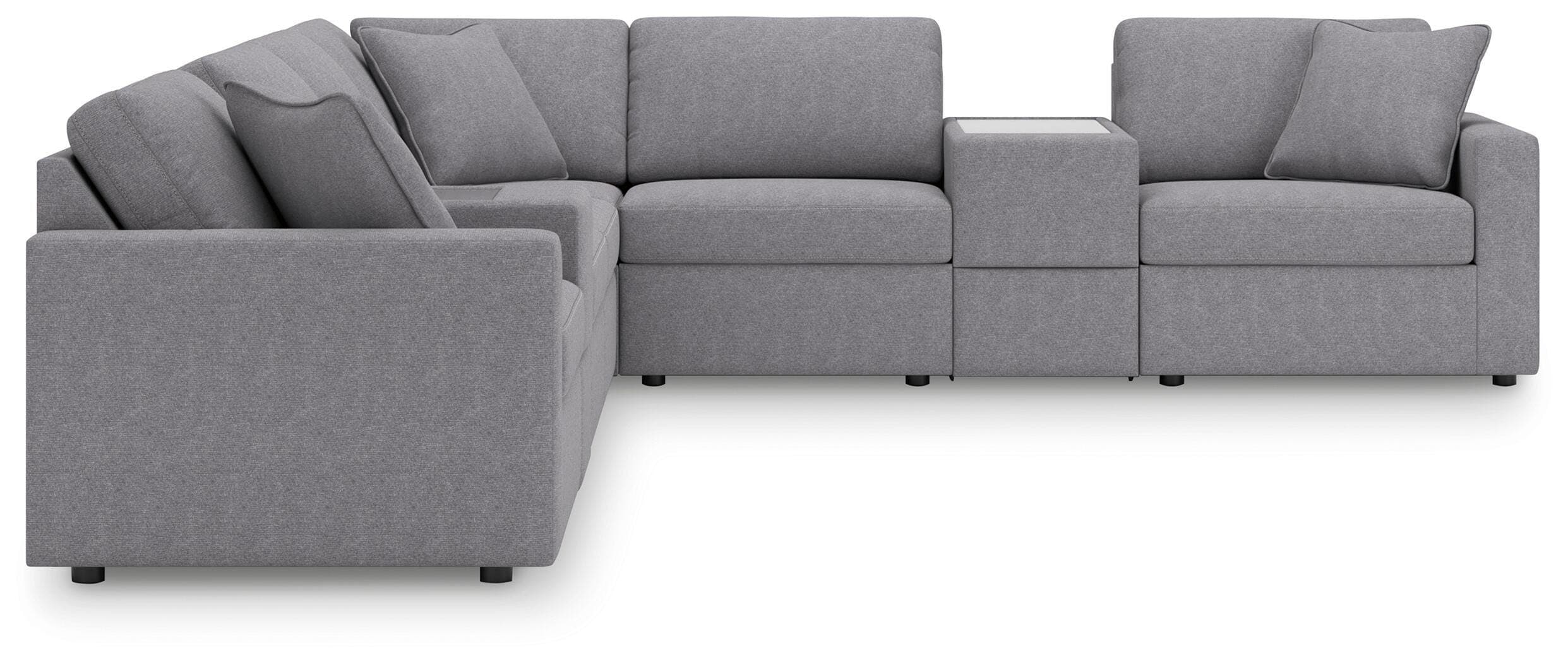 Modmax 8-Piece Sectional — Black/Gray — view 3