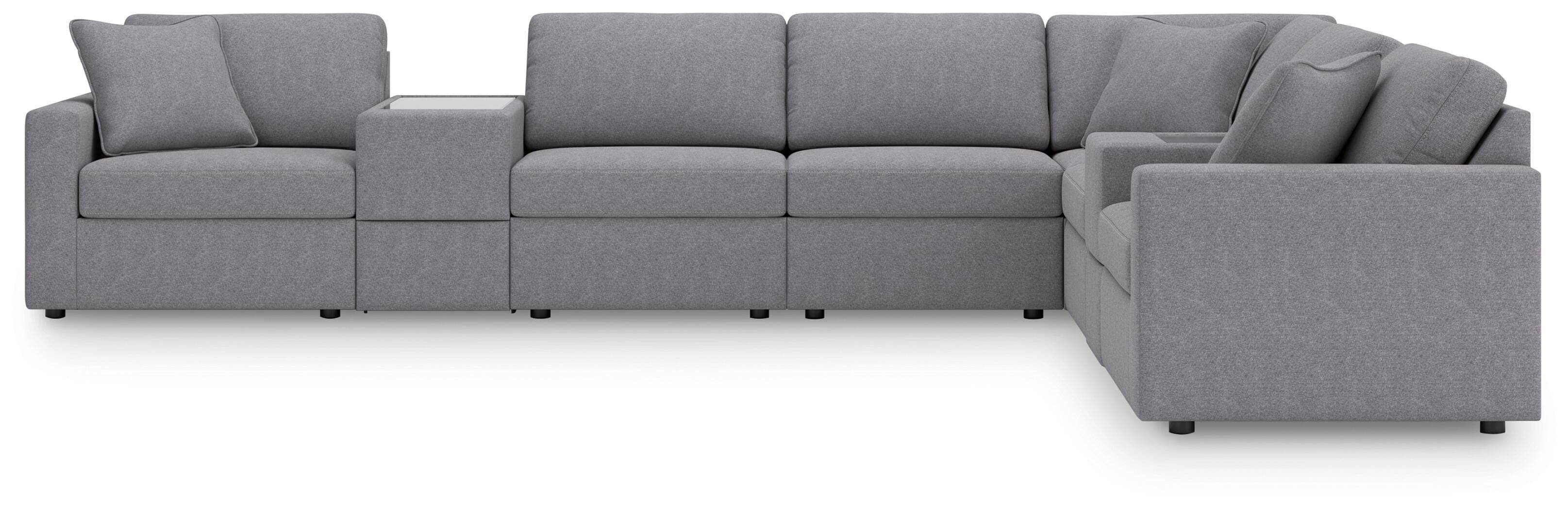 Modmax 8-Piece Sectional — Black/Gray — view 4