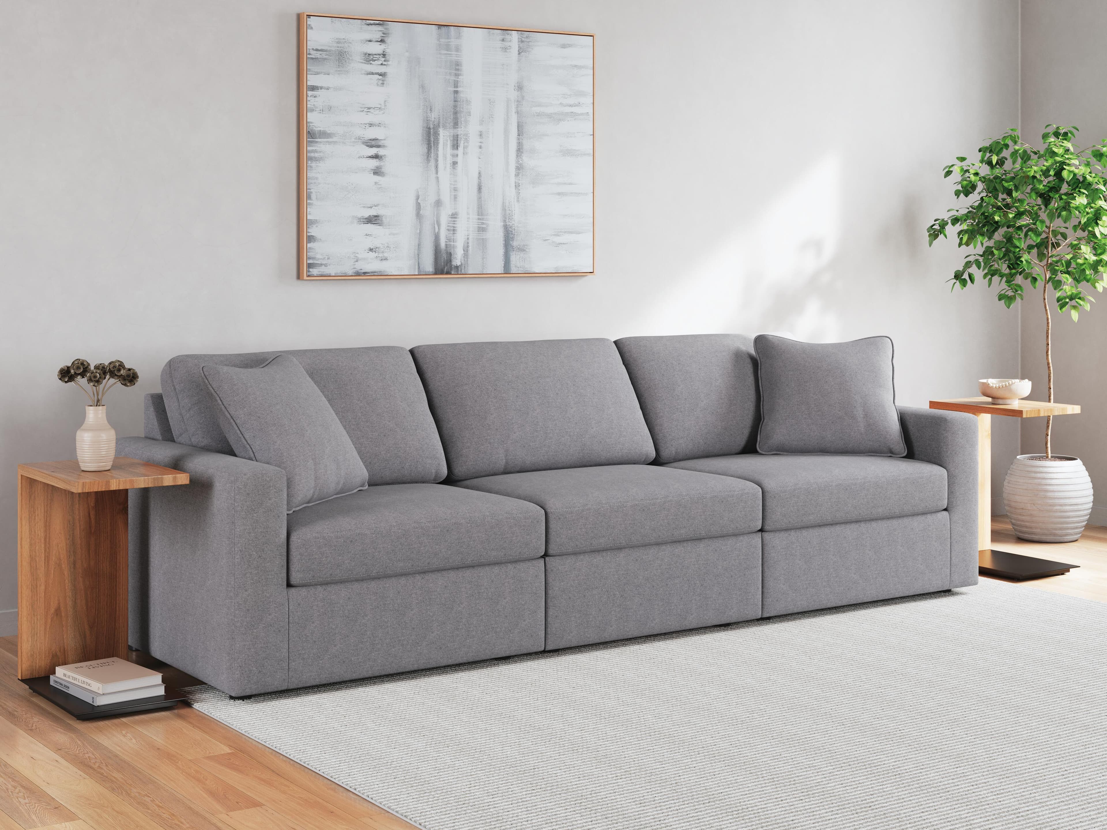 Modmax 3-Piece Sectional — Black/Gray — view 4