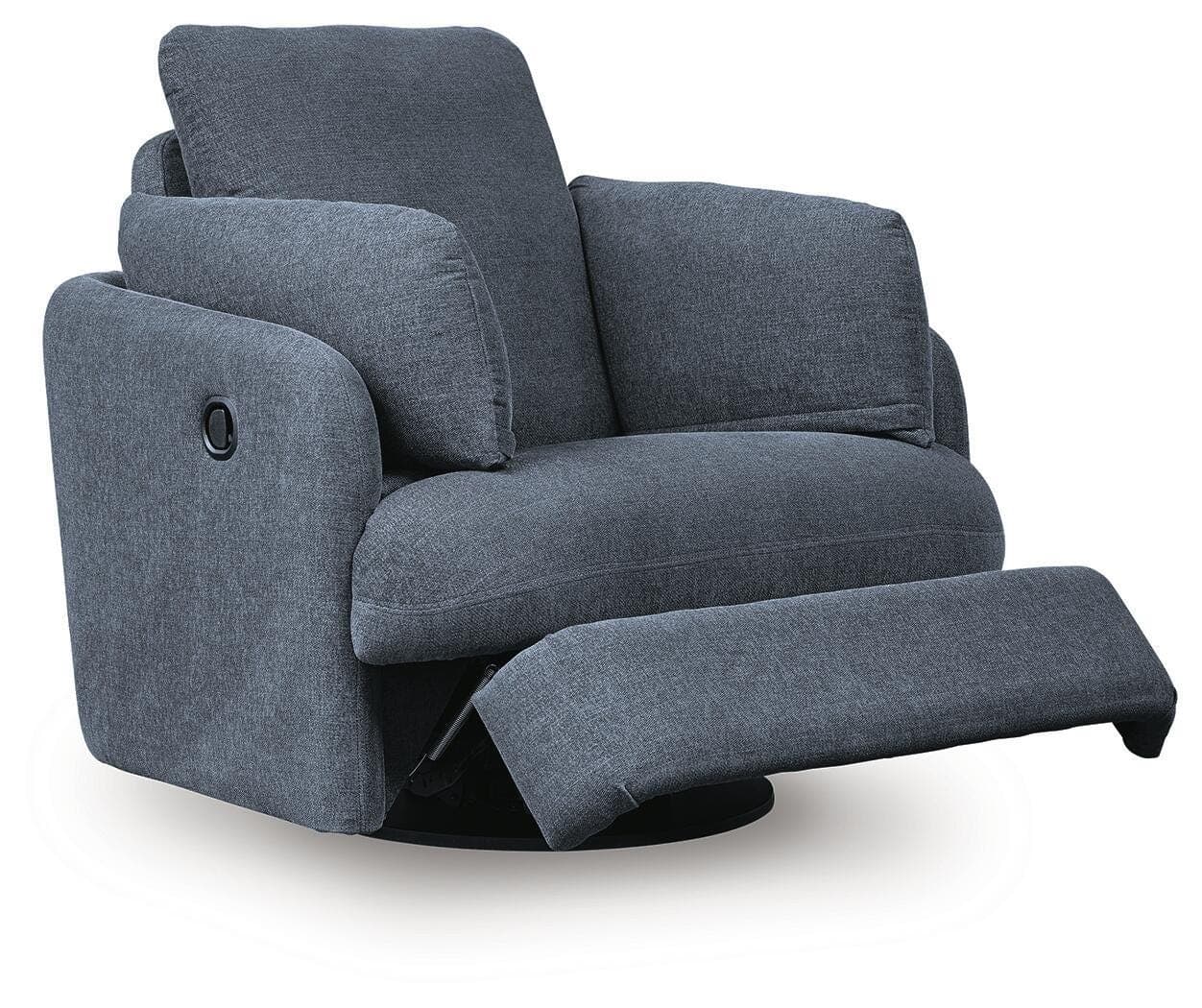 Modmax Swivel Glider Recliner — Blue — view 3