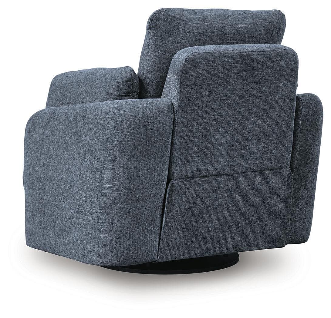 Modmax Swivel Glider Recliner — Blue — view 7