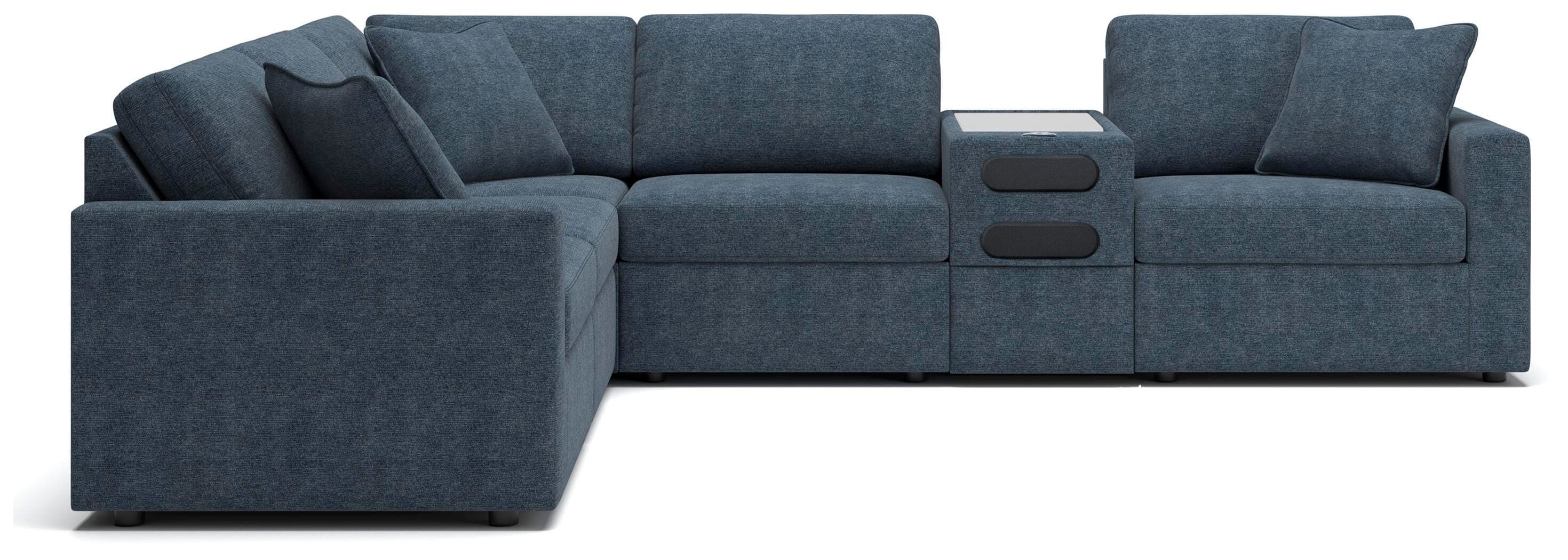 Modmax 6-Piece Sectional — Blue — view 2