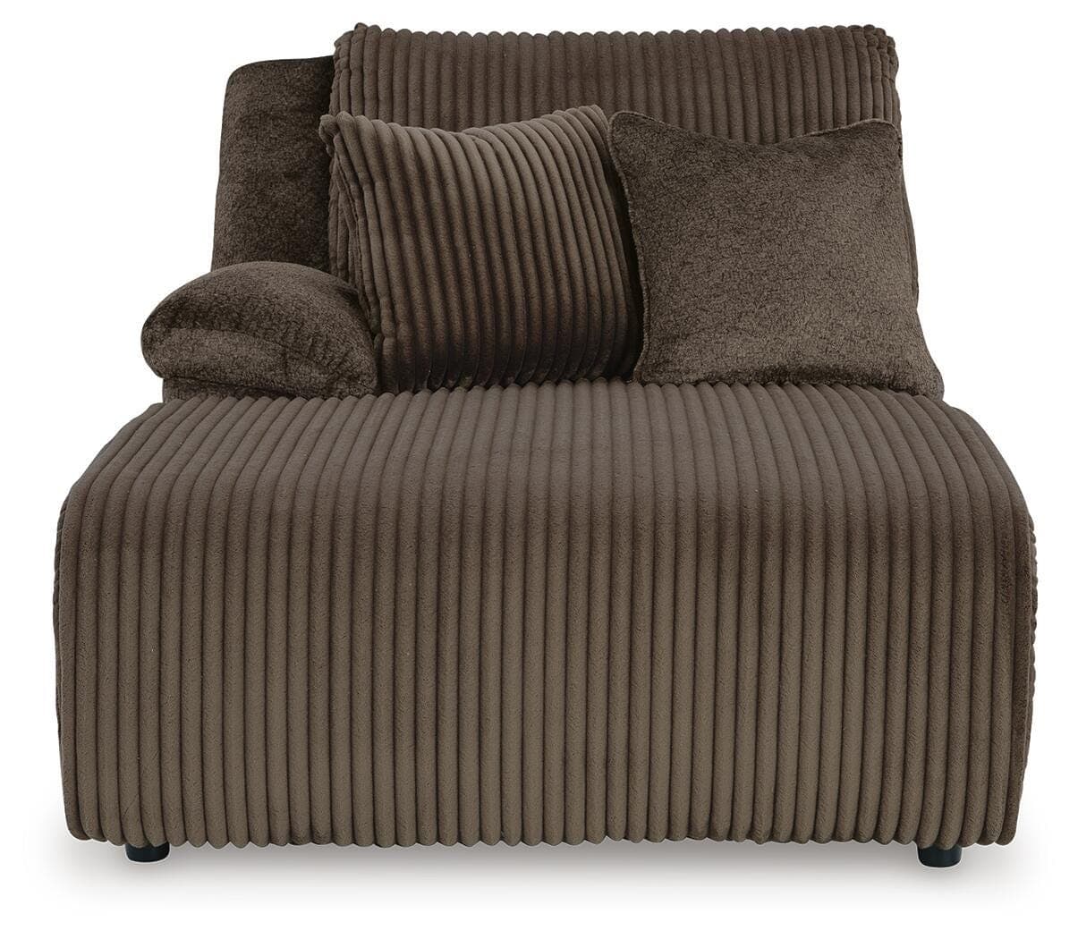Top Tier 3-Piece Reclining Sofa Chaise Sectional — Chocolate — view 2
