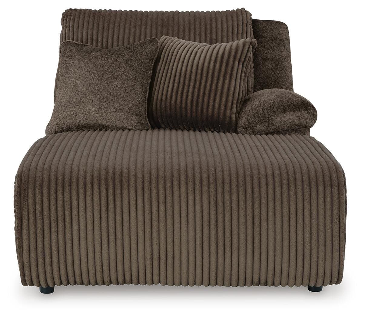Top Tier 3-Piece Reclining Sofa Chaise Sectional — Chocolate — view 2