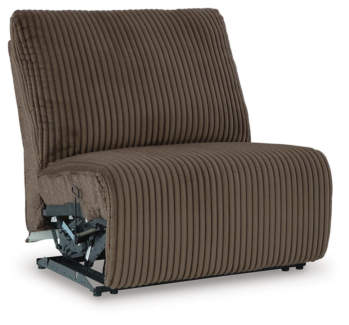Top Tier 3-Piece Reclining Sofa Chaise Sectional — Chocolate — view 7