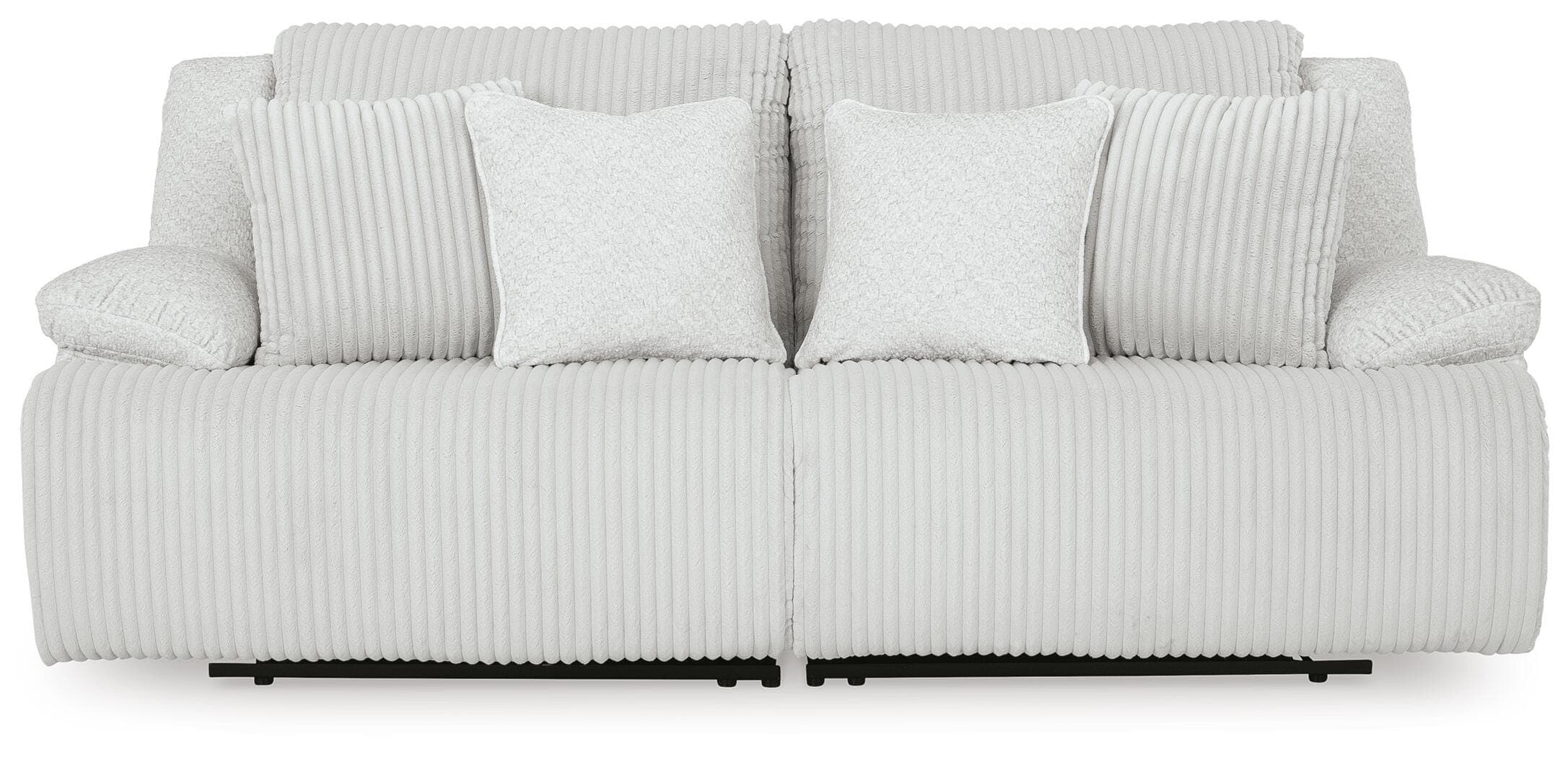 Top Tier 2-Piece Reclining Sectional Loveseat — Black/Gray — view 5