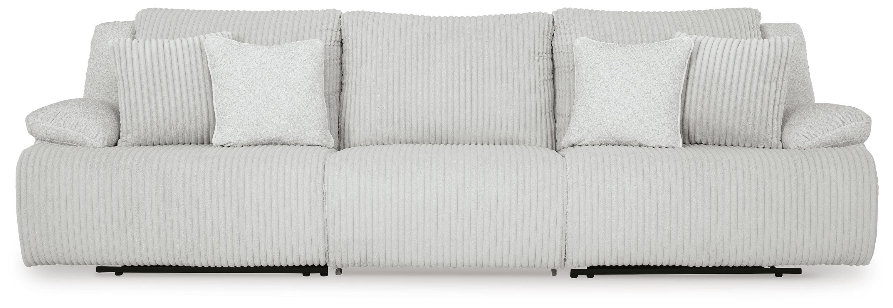 Top Tier 3-Piece Reclining Sectional Sofa — Black/Gray — view 5