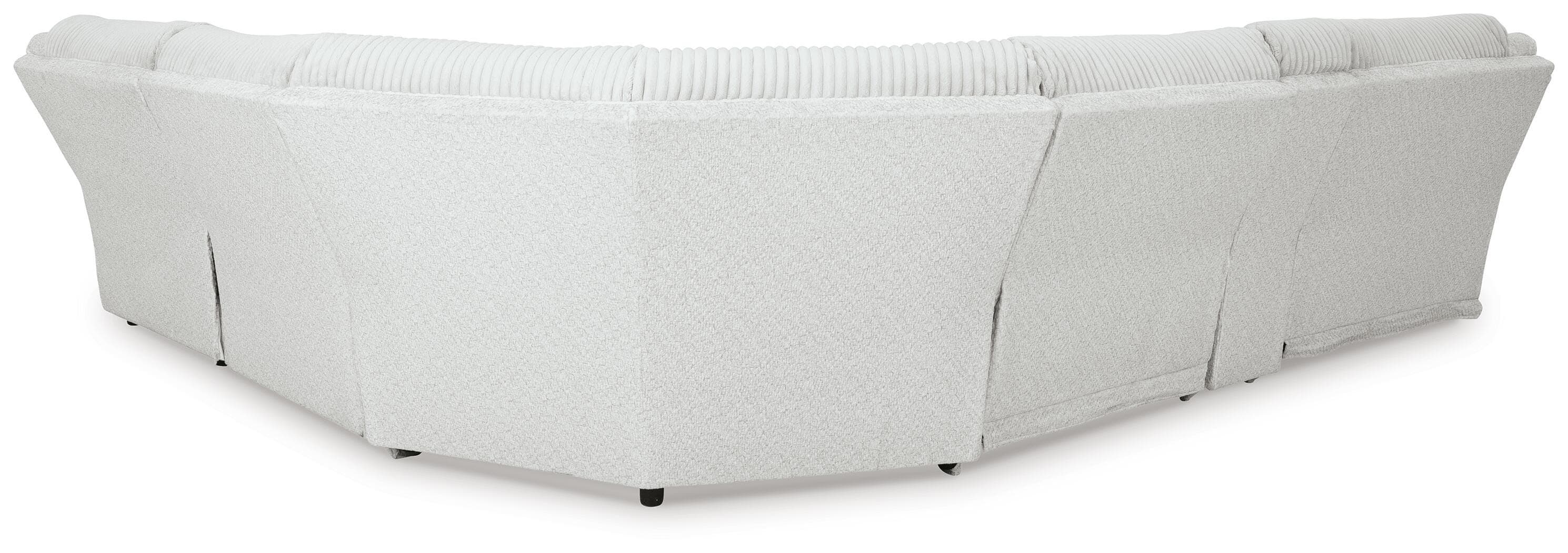 Top Tier 6-Piece Reclining Sectional with Chaise — Black/Gray — view 4