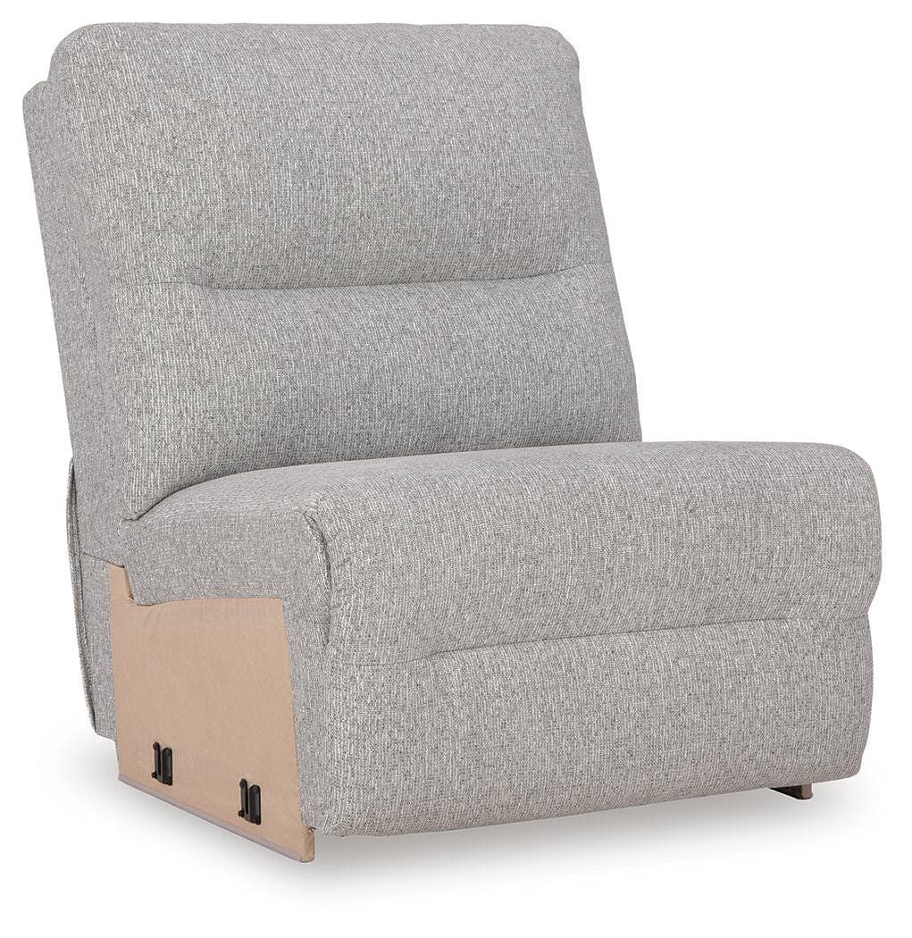 Acklen Place 5-Piece Power Reclining Sectional — Black/Gray — view 8