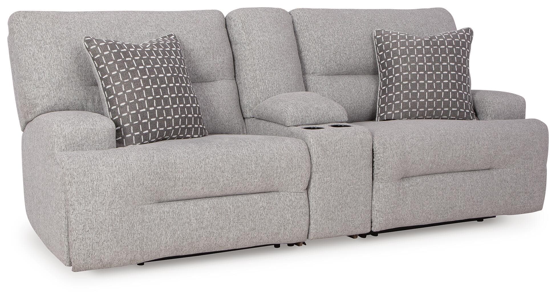 Acklen Place 3-Piece Sectional — Pewter — Elite Furniture Cincinnati