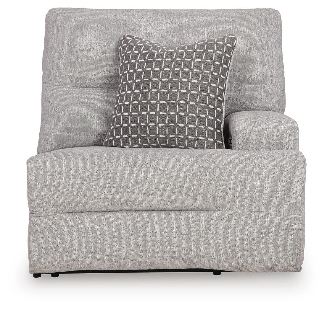 Acklen Place 7-Piece Power Sectional Reclining Sofa with Storage Console — Pewter — view 2