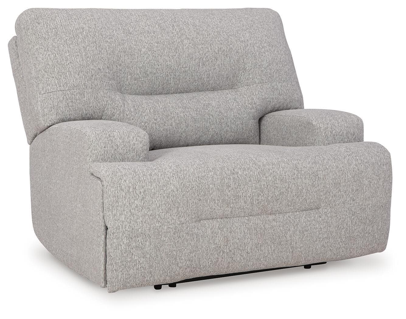 Acklen Place Oversized Power Recliner — Black/Gray — Elite Furniture Cincinnati