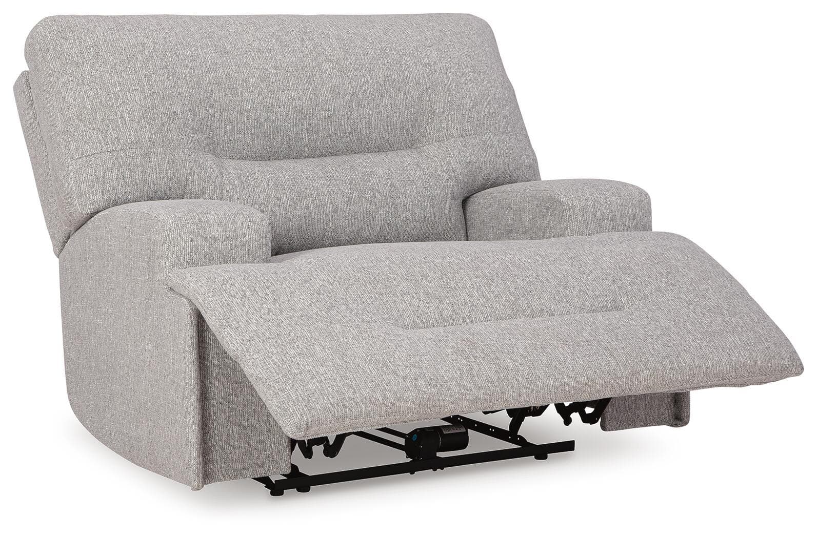 Acklen Place Oversized Power Recliner — Black/Gray — view 3