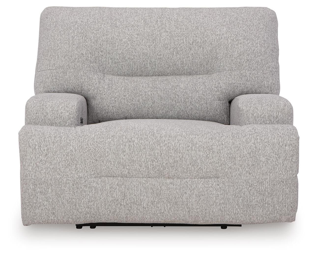 Acklen Place Oversized Power Recliner — Black/Gray — view 4