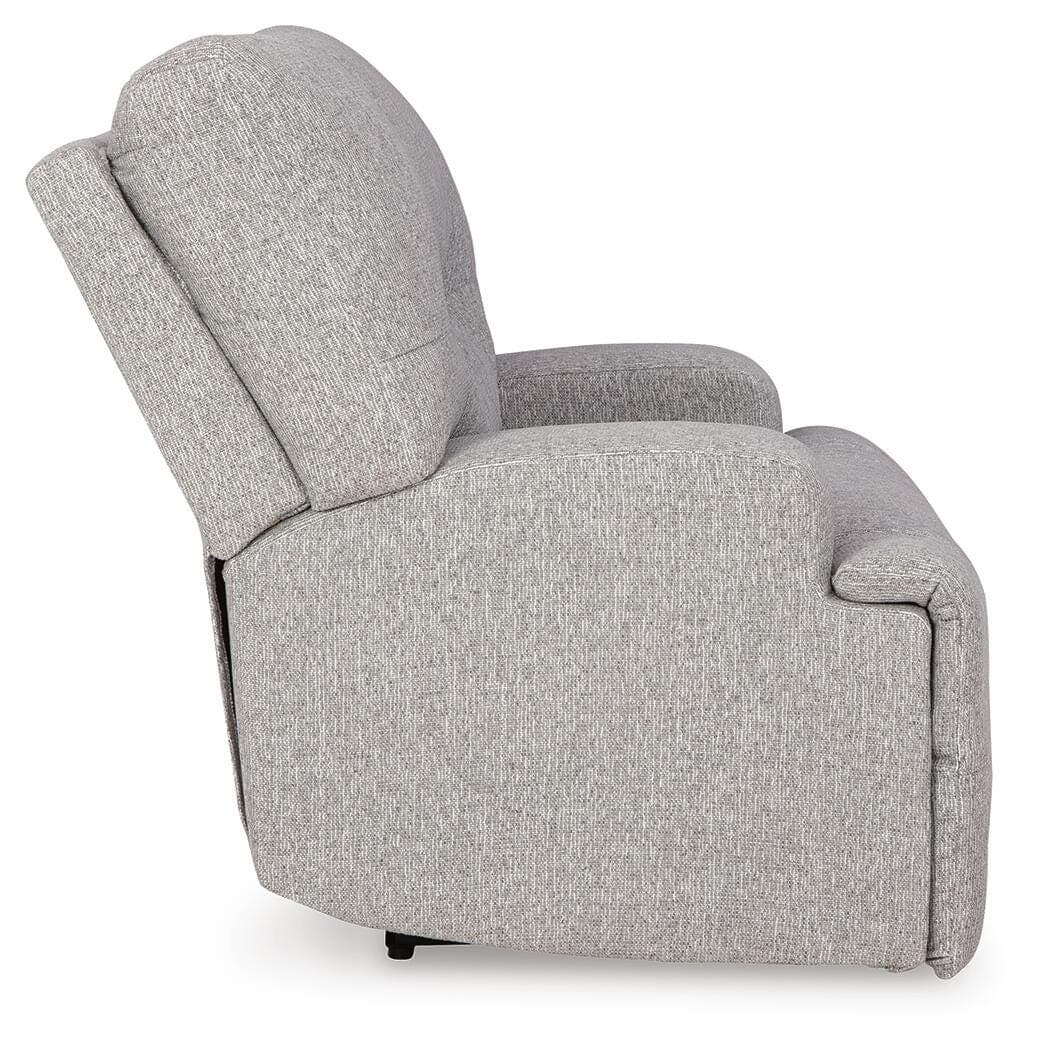 Acklen Place Oversized Power Recliner — Black/Gray — view 6
