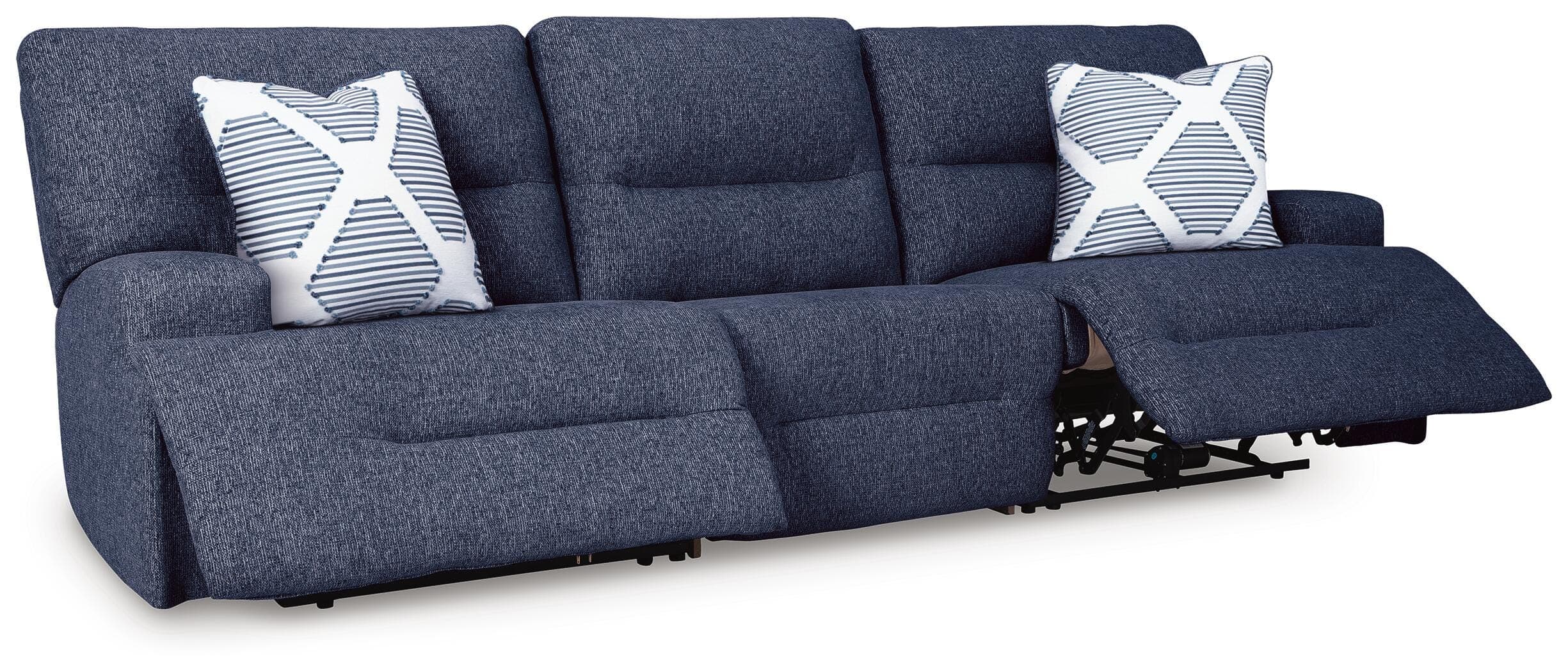 Acklen Place 3-Piece Power Reclining Sectional Sofa — Navy — view 4