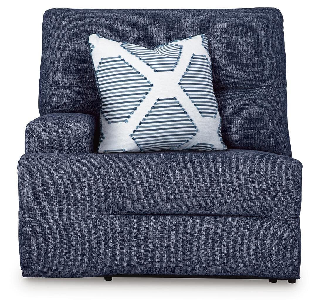 Acklen Place 3-Piece Power Reclining Sectional — Navy — view 7