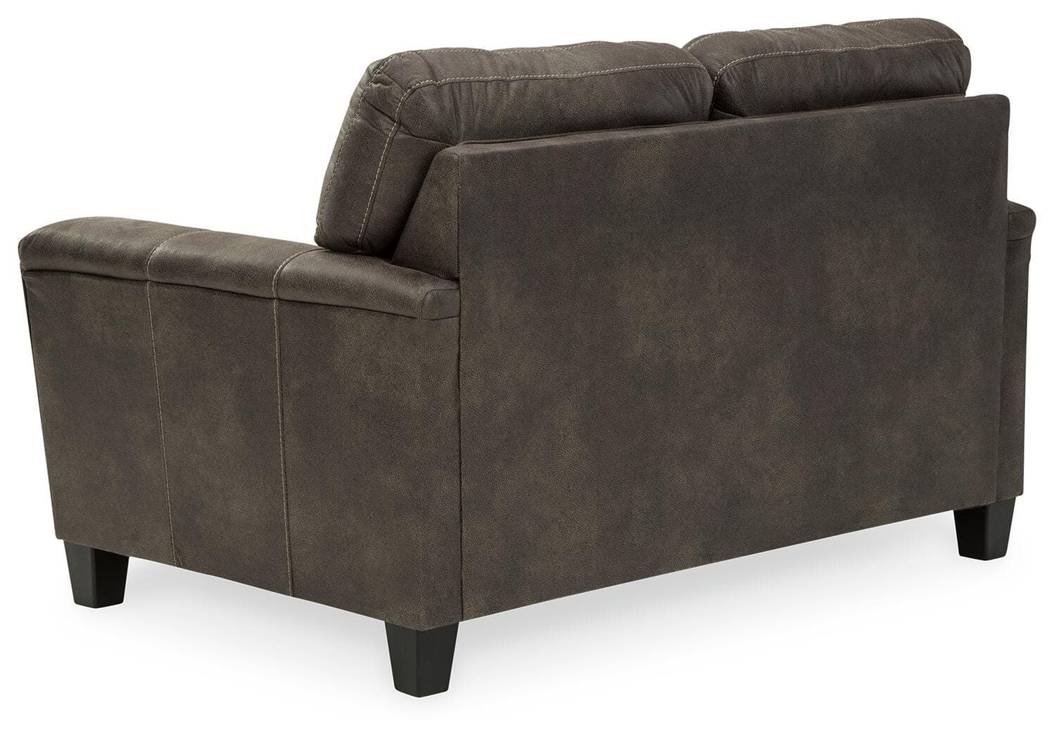Navi Loveseat — Black/Gray — view 6