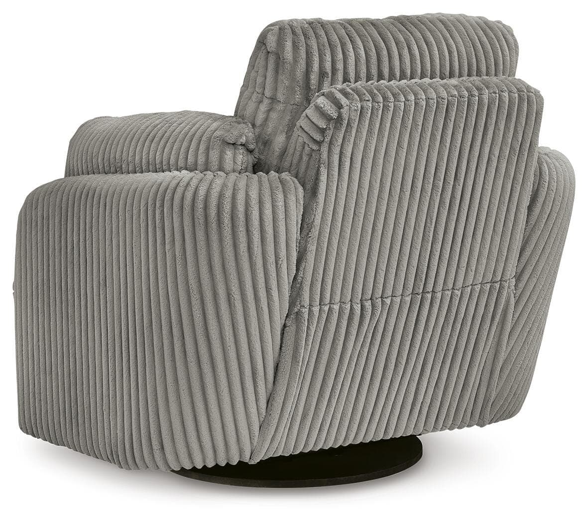 Tie-Breaker Swivel Glider Recliner — Black/Gray — view 7