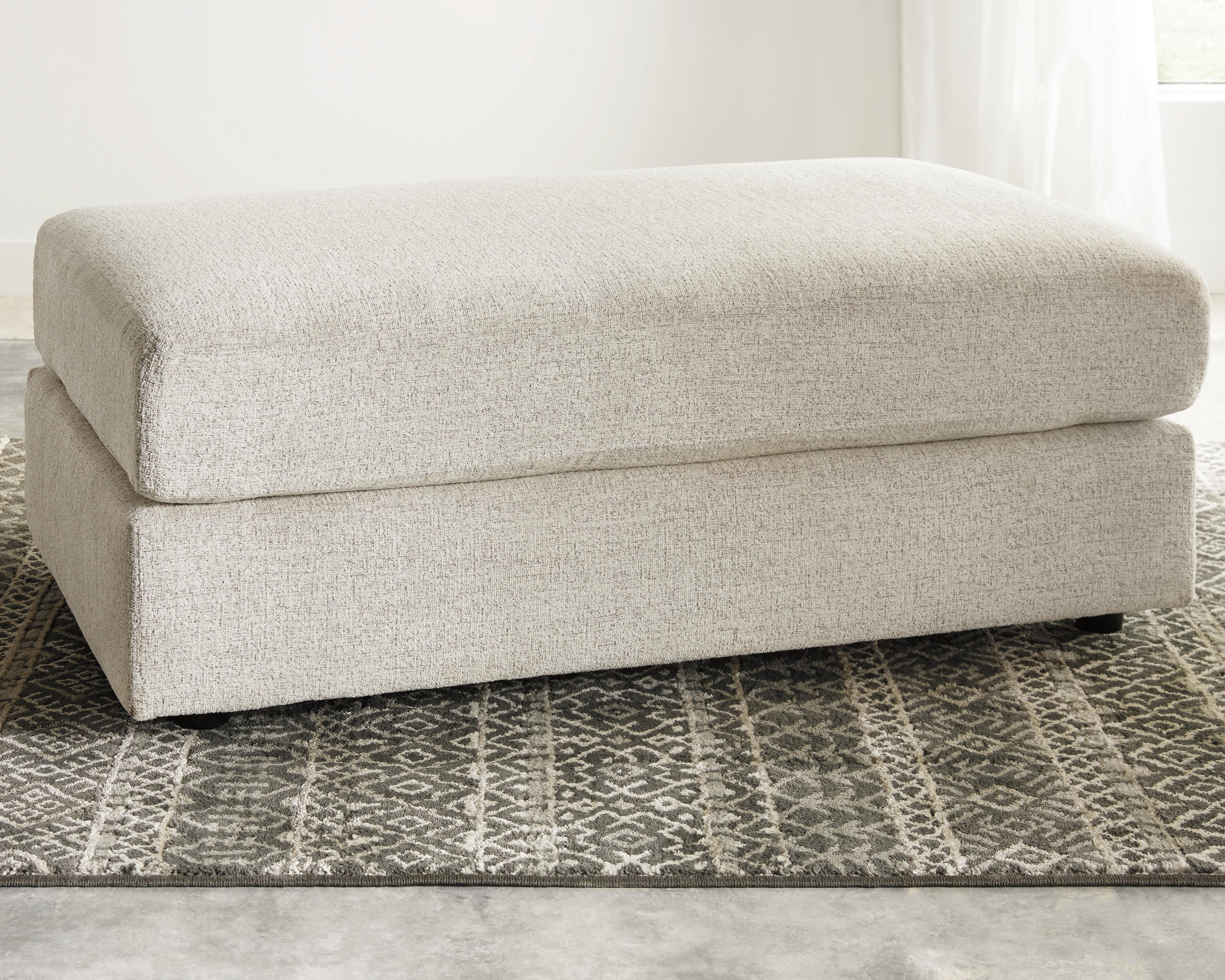 Soletren Oversized Ottoman — White — view 2