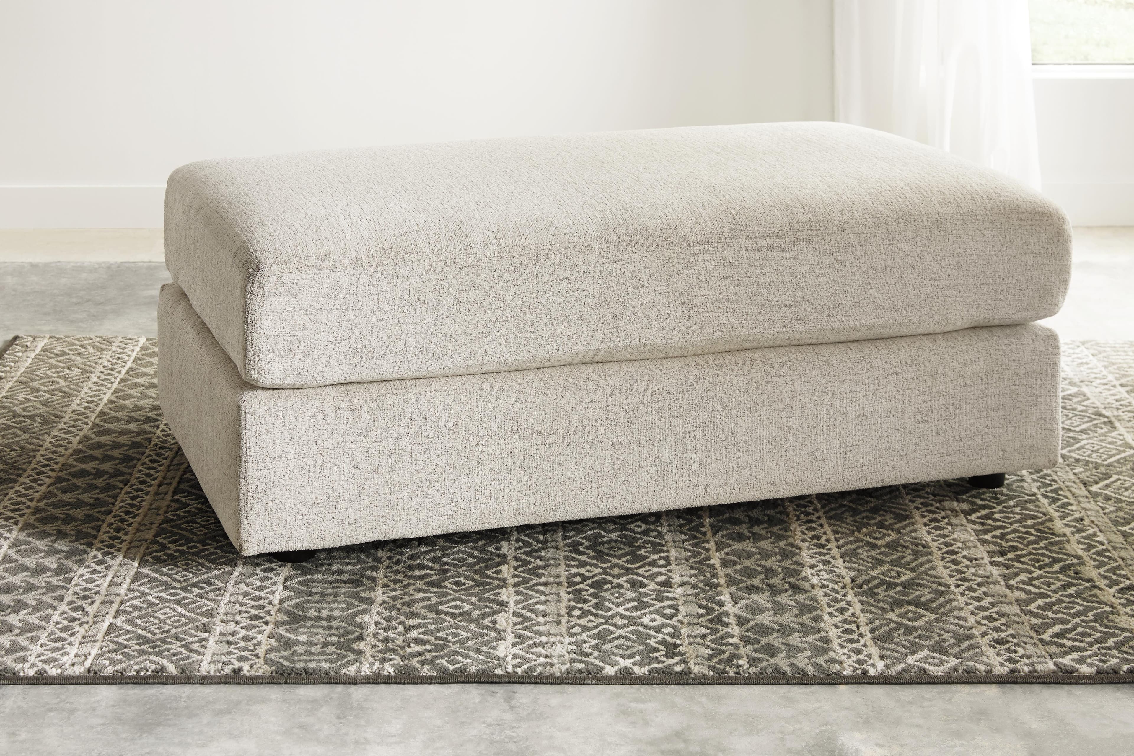 Soletren Oversized Ottoman — White — view 6