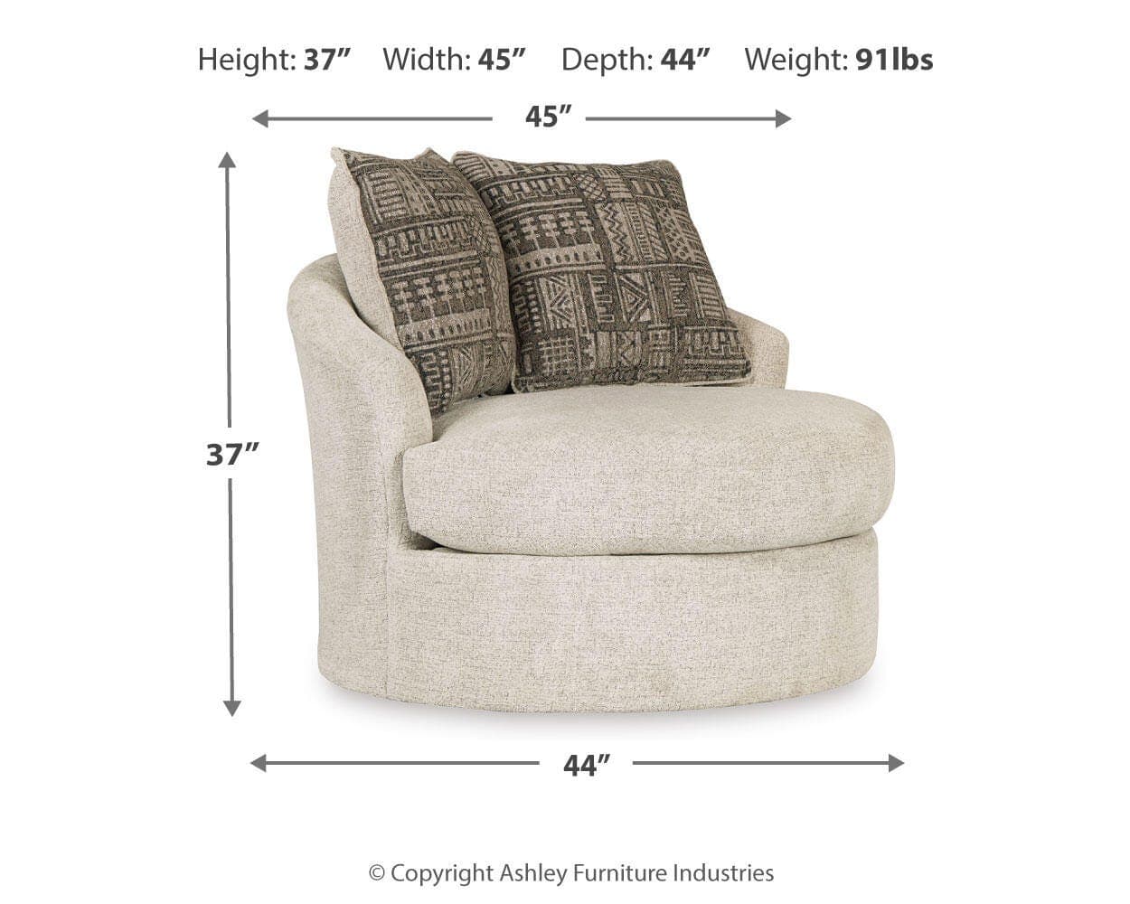 Soletren Accent Chair — White — view 5
