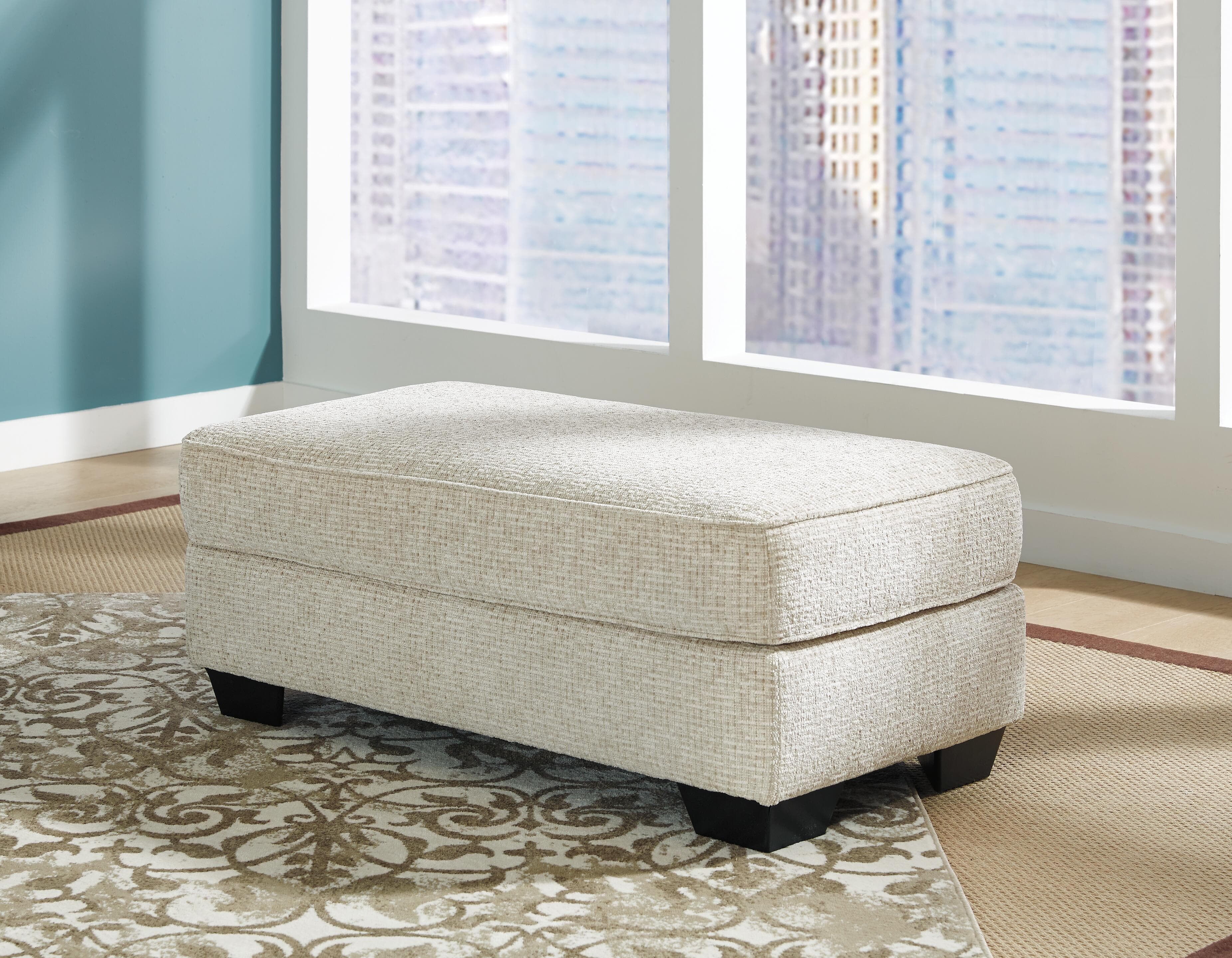 Monaghan Ottoman — White — view 6